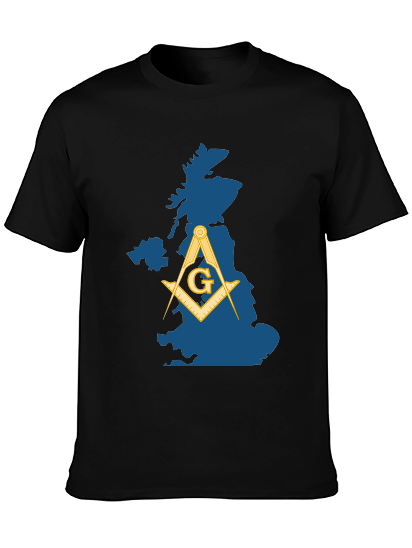 Masonic Great Britain Map T-Shirt