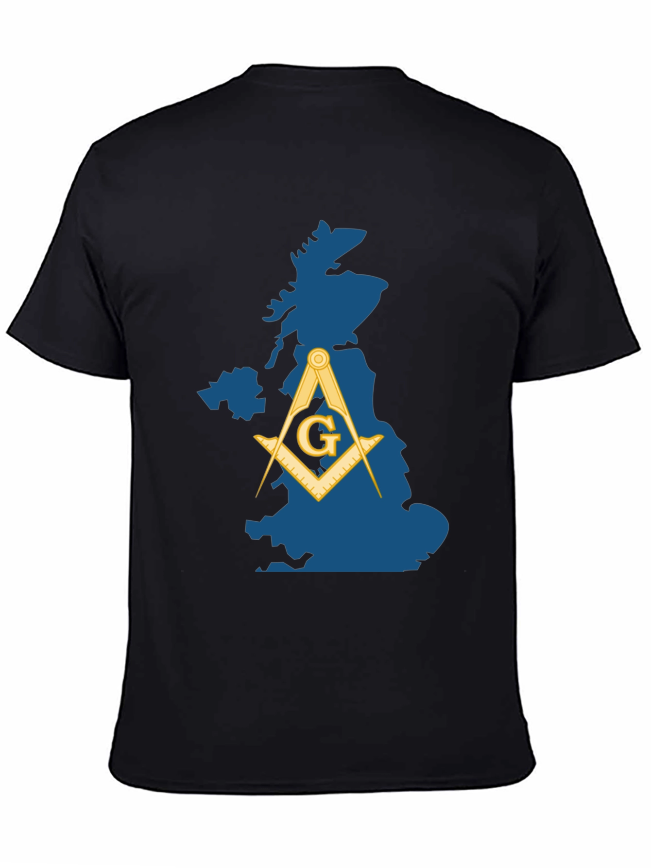 Masonic Great Britain Map T-Shirt