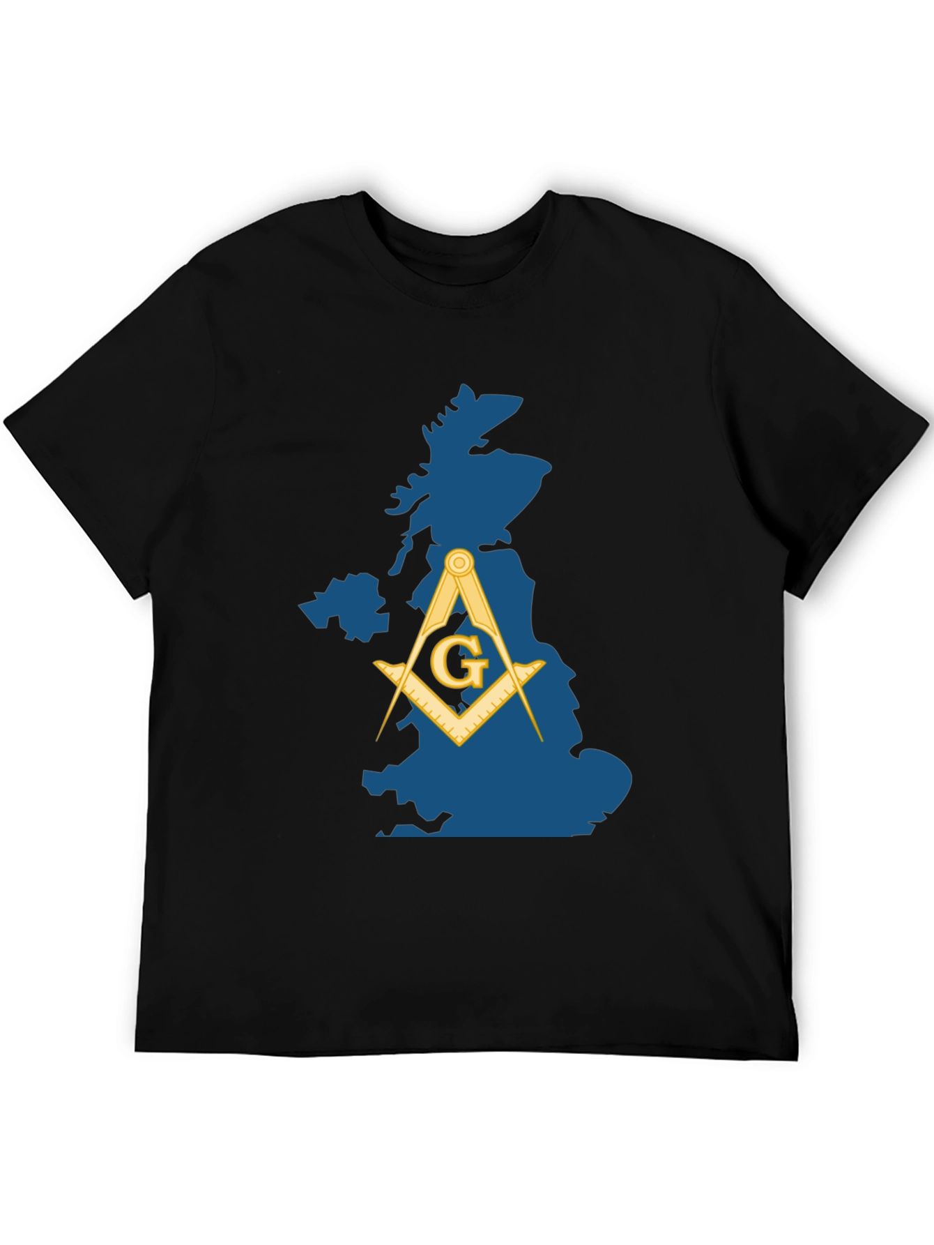 Masonic Great Britain Map T-Shirt