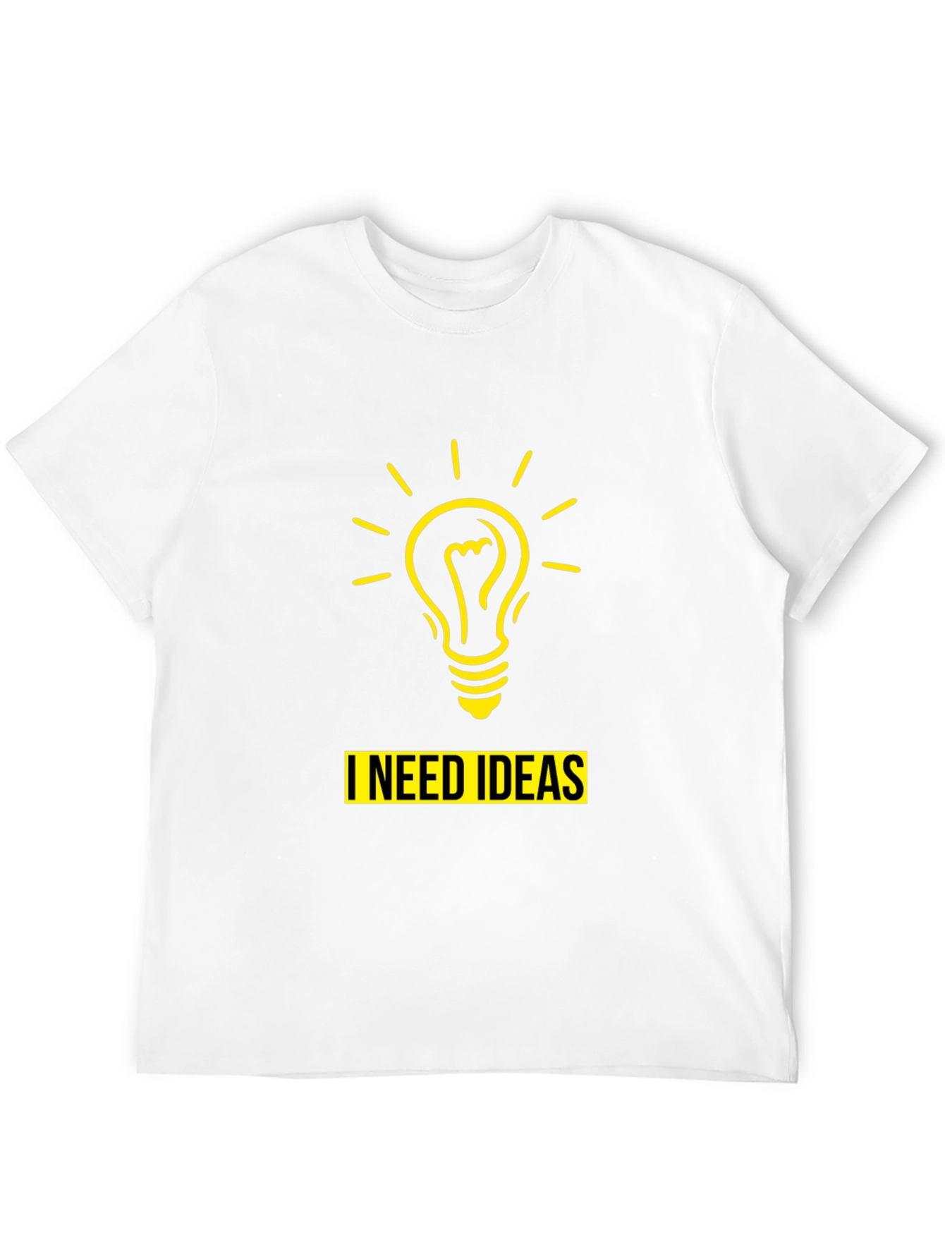 I Need Ideas T-Shirt - Mens Black Novelty Tee
