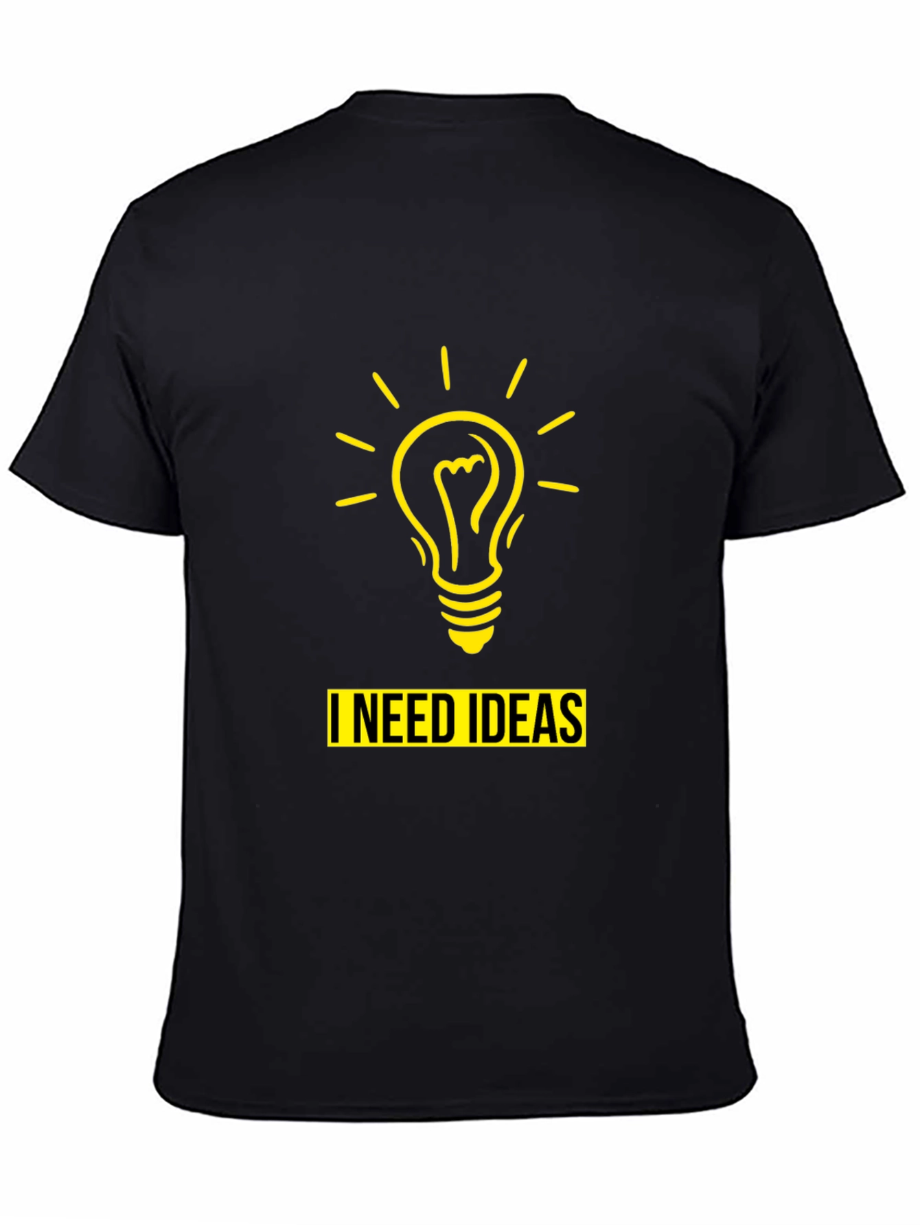 I Need Ideas T-Shirt - Mens Black Novelty Tee