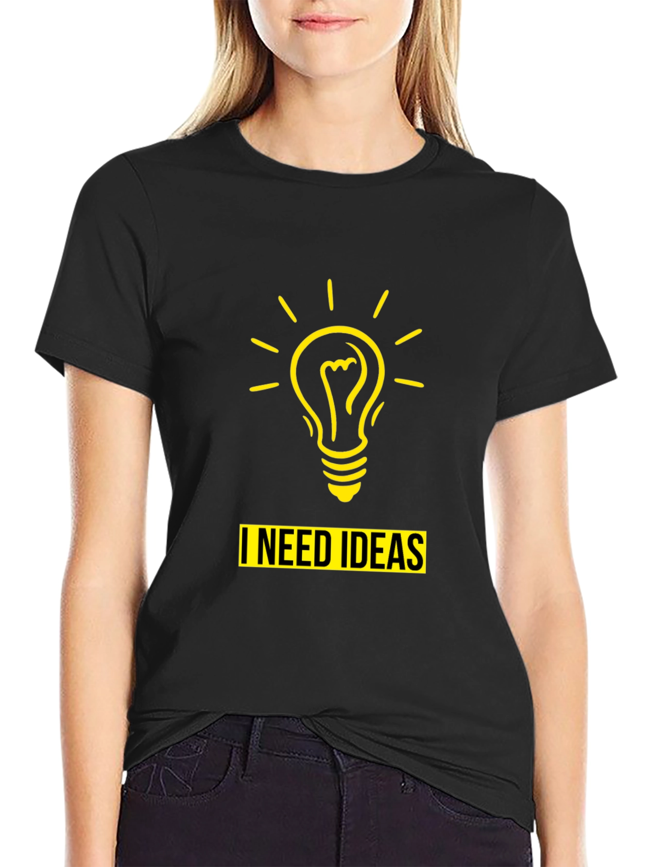 I Need Ideas T-Shirt - Mens Black Novelty Tee