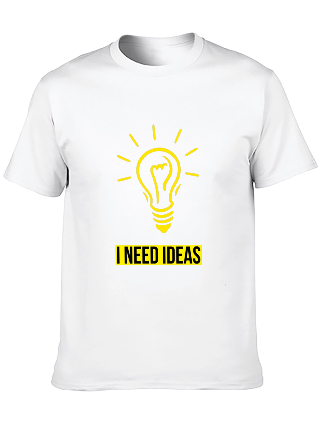 I Need Ideas T-Shirt - Mens Black Novelty Tee