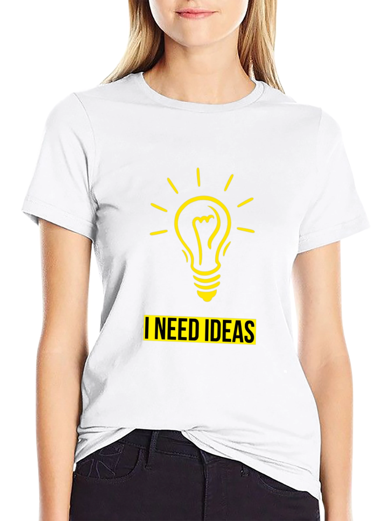 I Need Ideas T-Shirt - Mens Black Novelty Tee