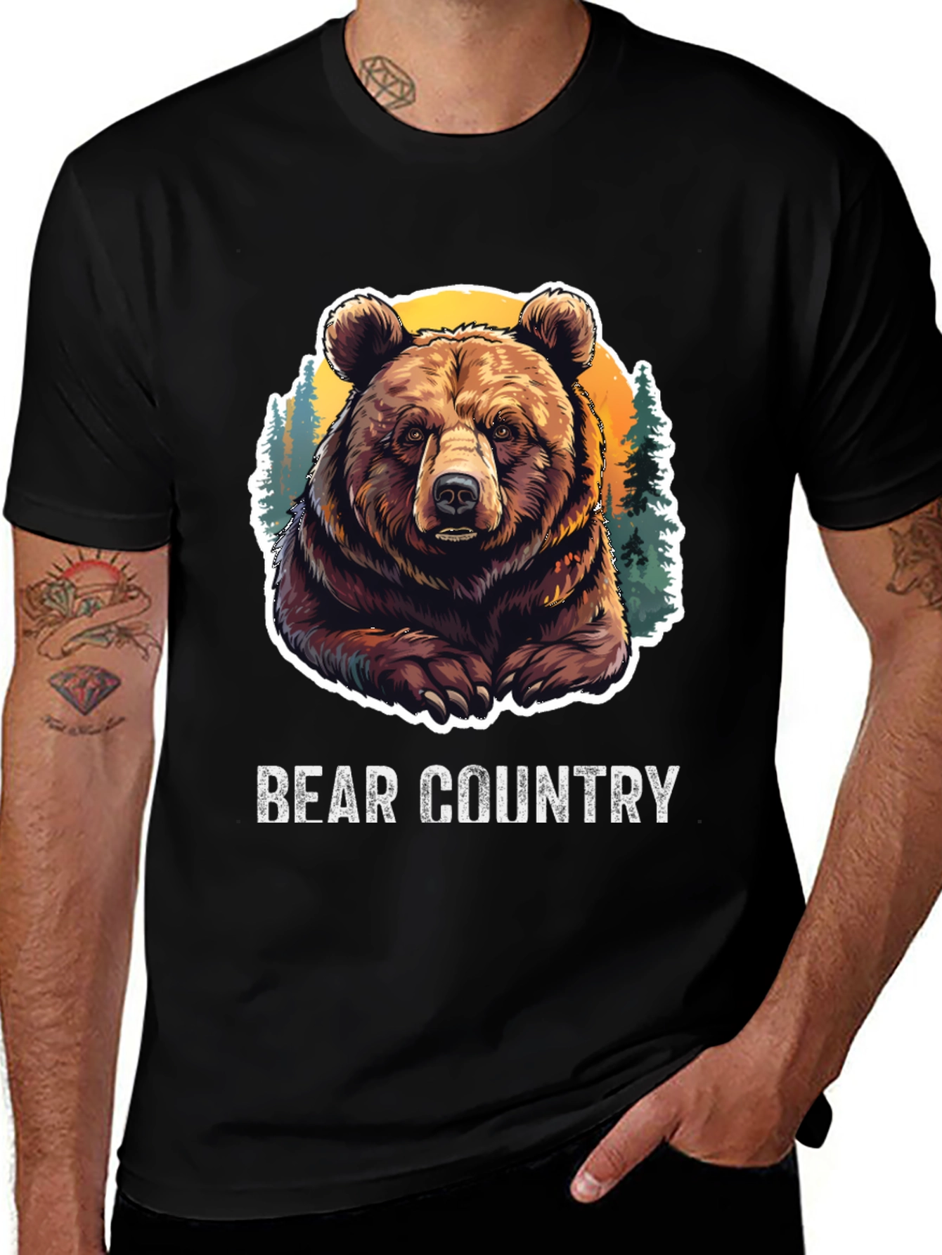 Bear Country Graphic Tee - Wilderness Style