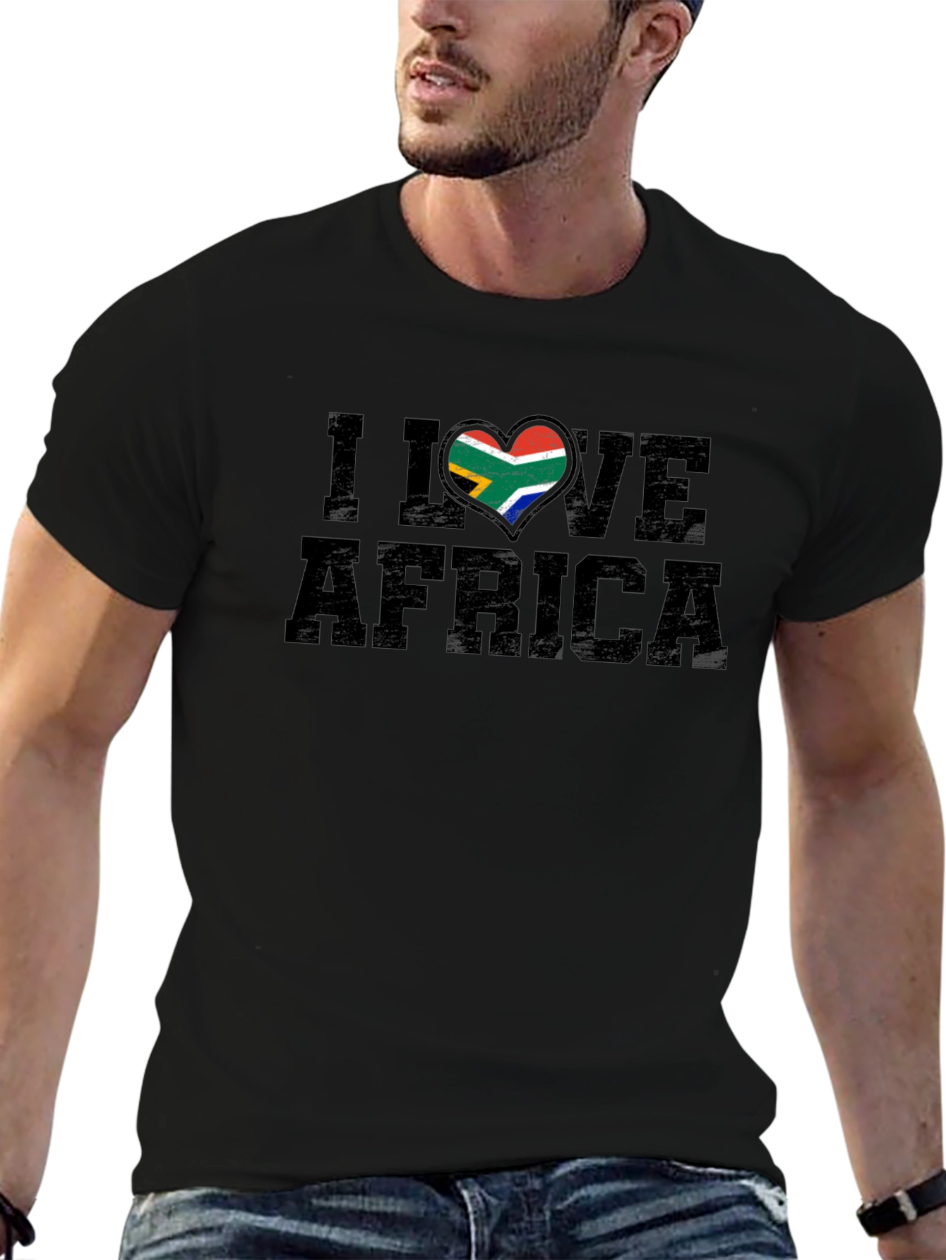 I Love Africa Heart T-Shirt
