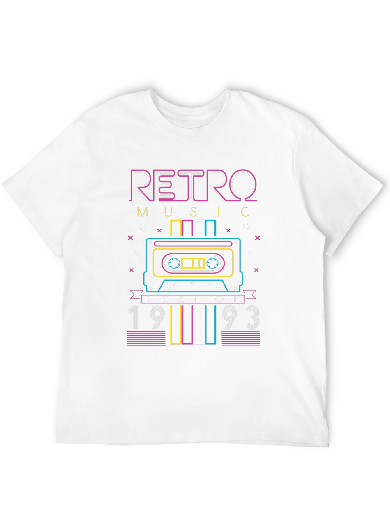 Retro Music T-Shirt 1993 Cassette Tape Design
