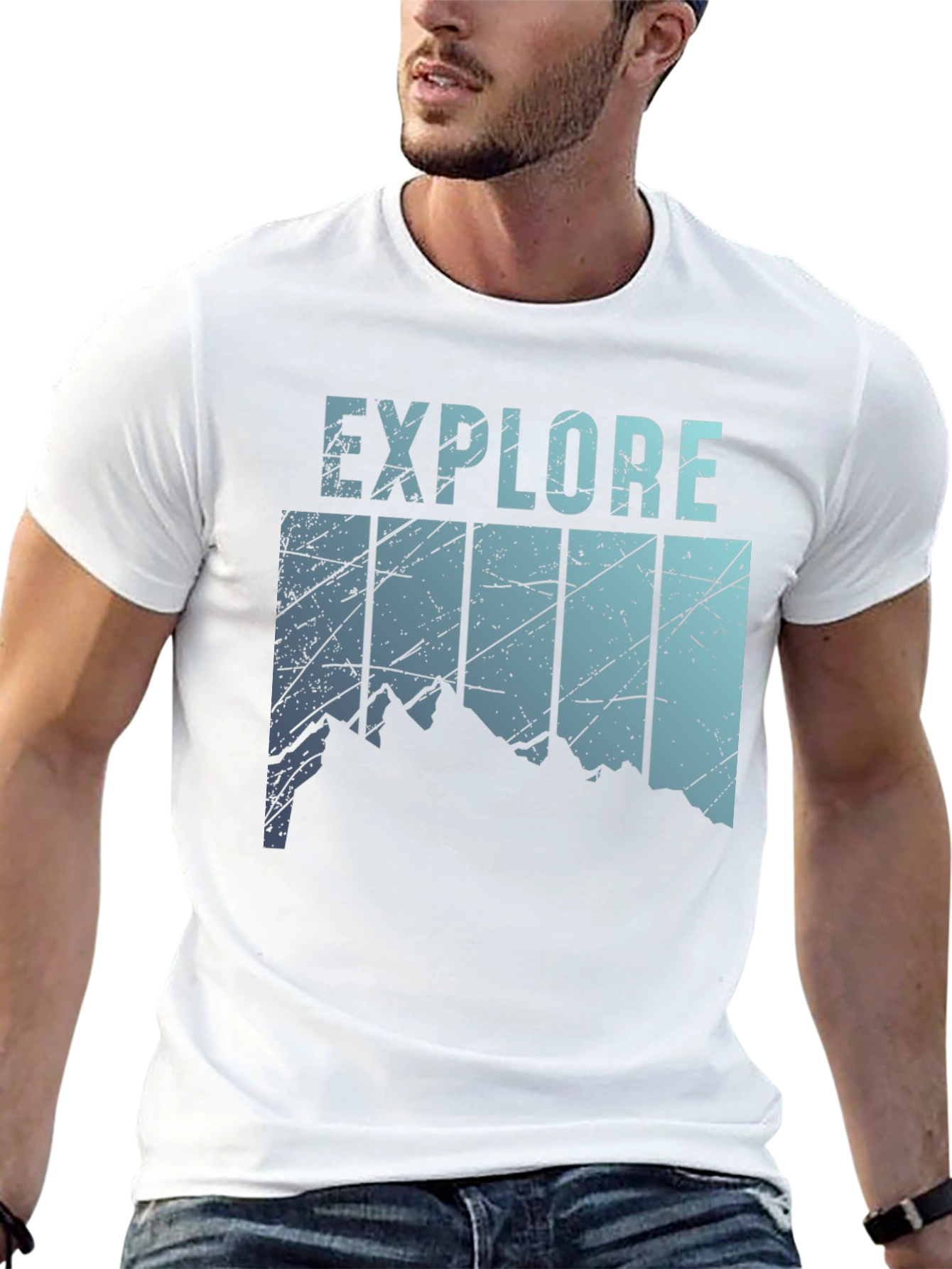 Explore Mountain Graphic Tee - Black