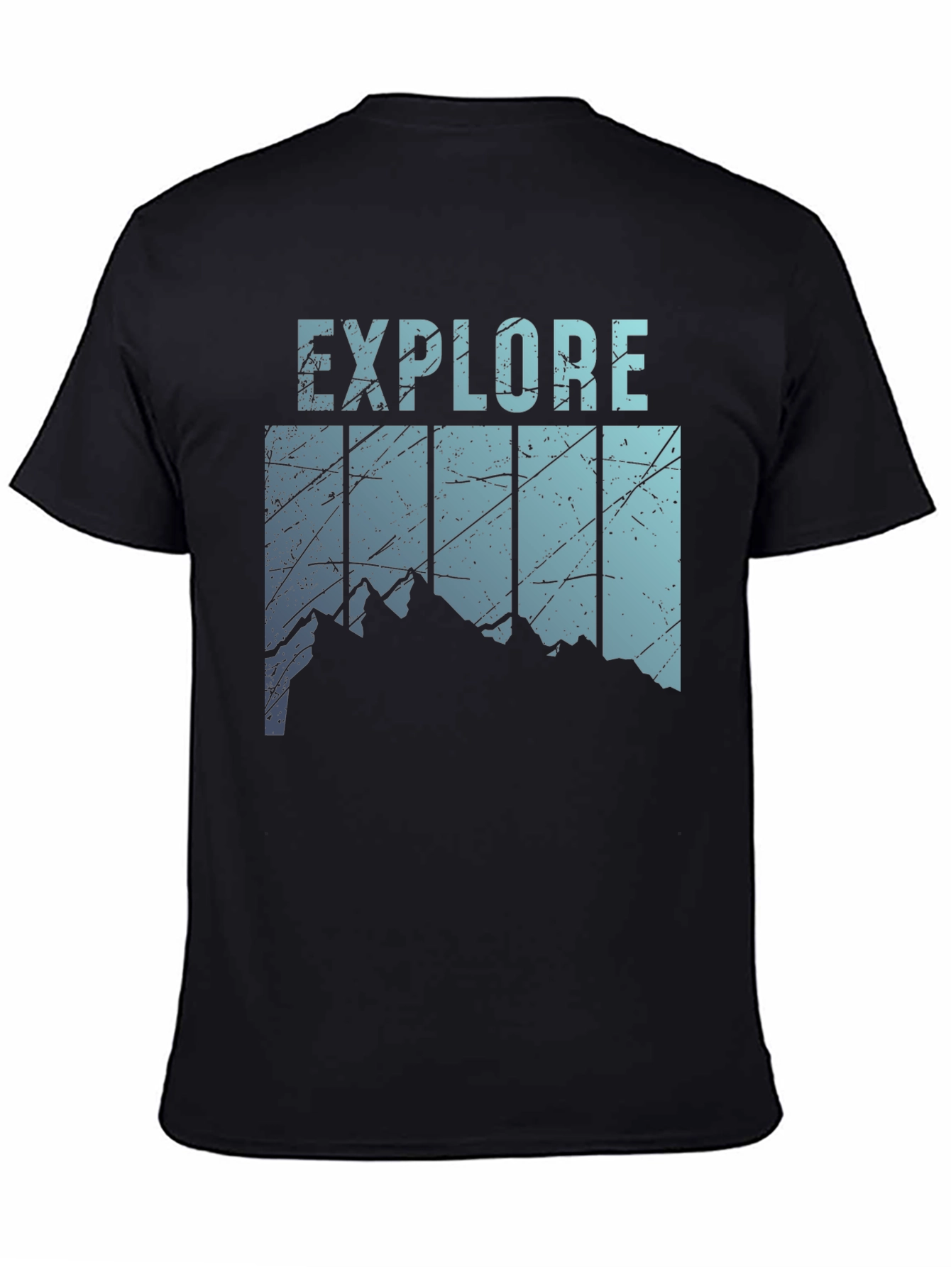 Explore Mountain Graphic Tee - Black