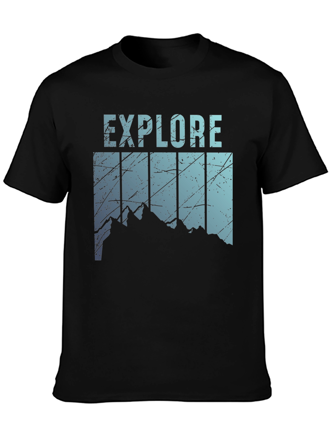 Explore Mountain Graphic Tee - Black