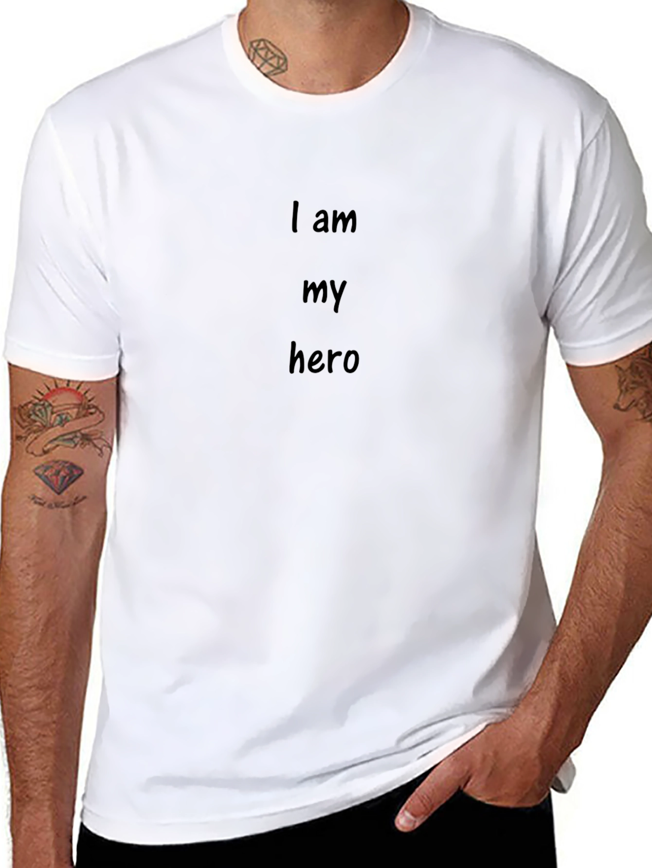 I am my hero T-shirt Black