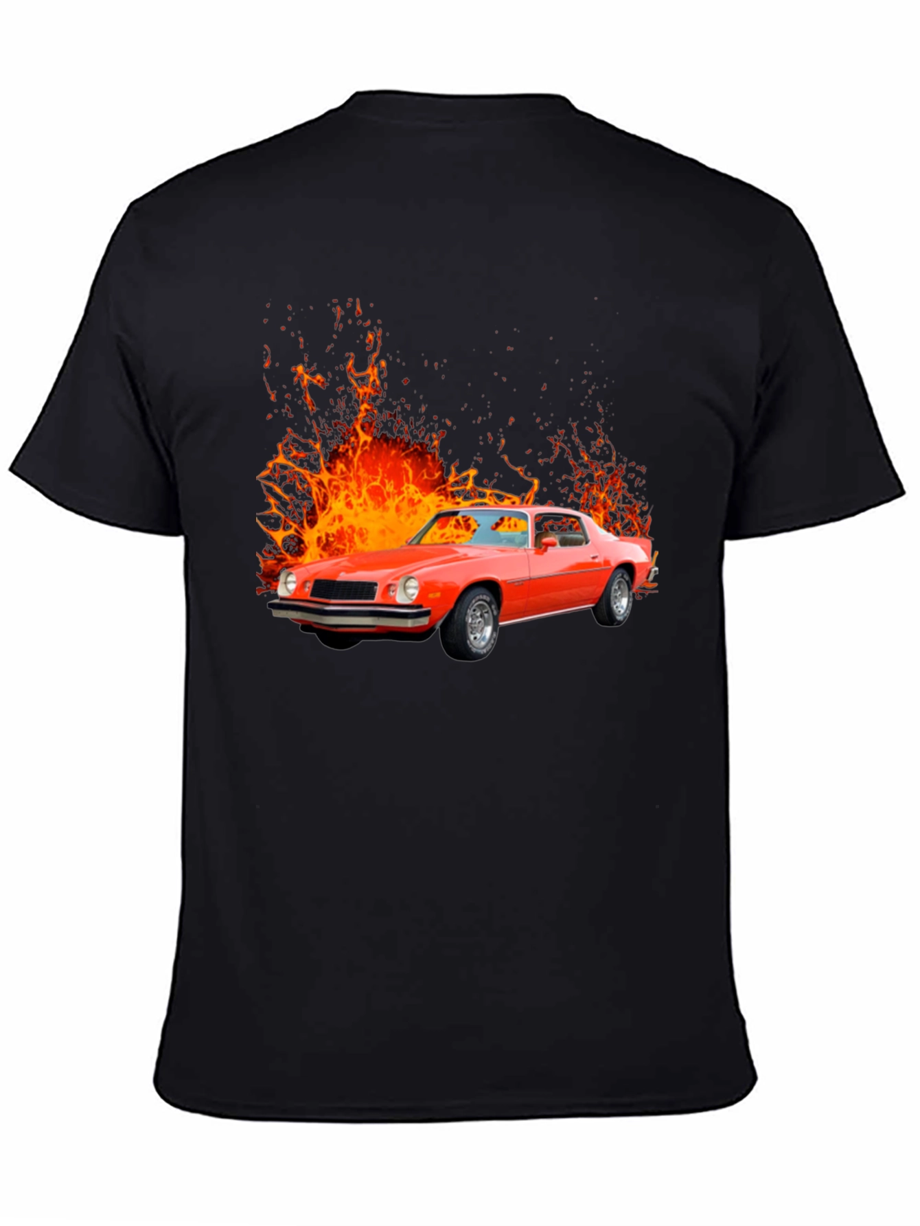Fiery Red Classic Car Graphic Tee