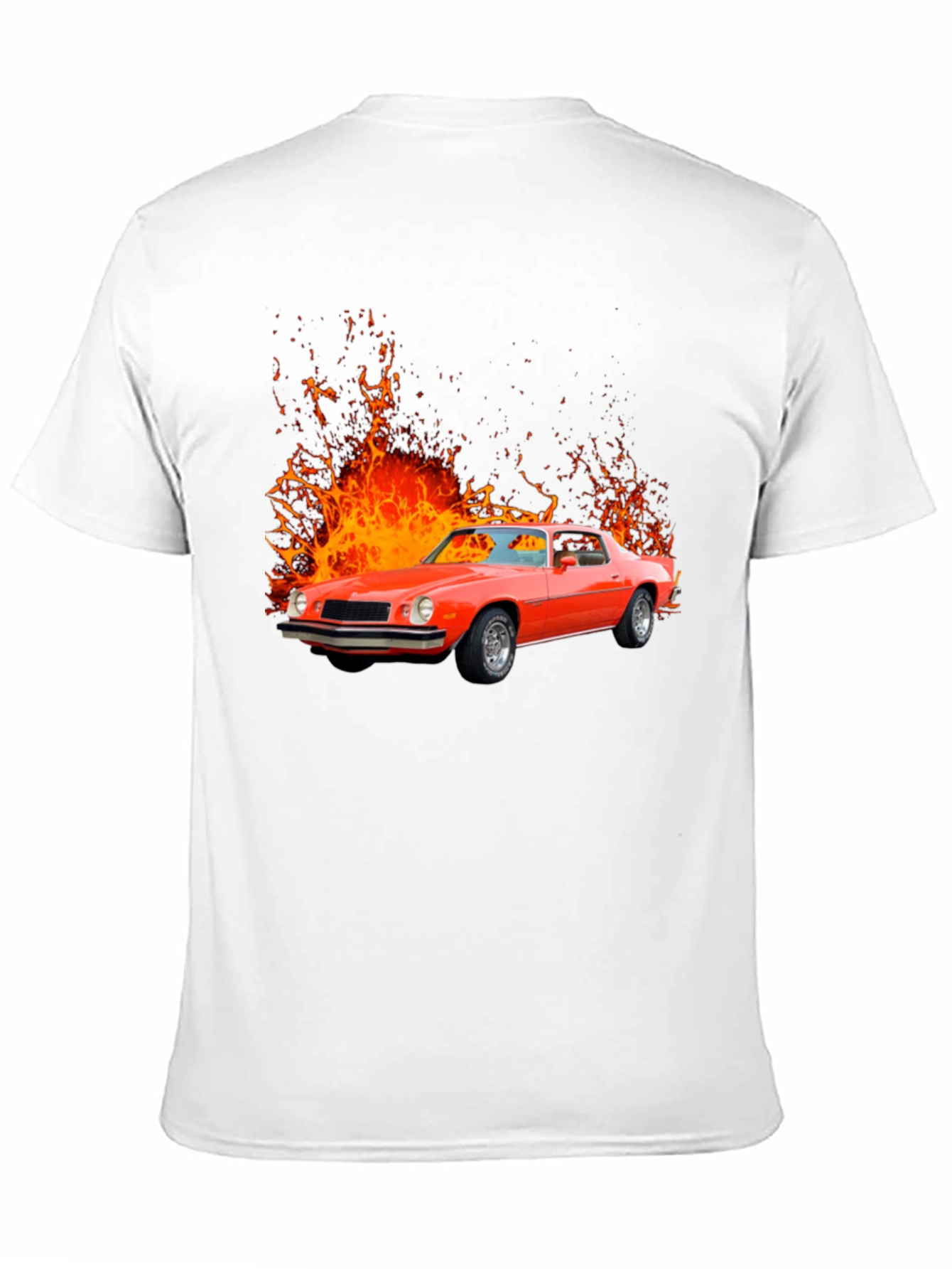 Fiery Red Classic Car Graphic Tee