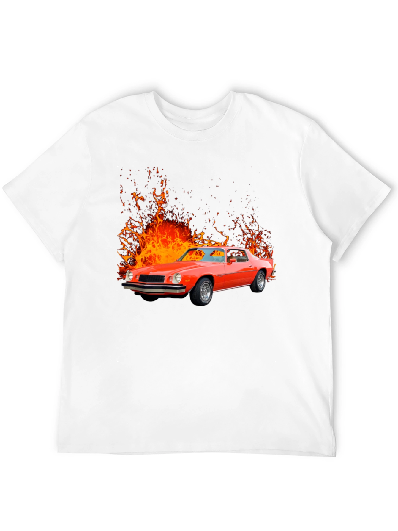 Fiery Red Classic Car Graphic Tee