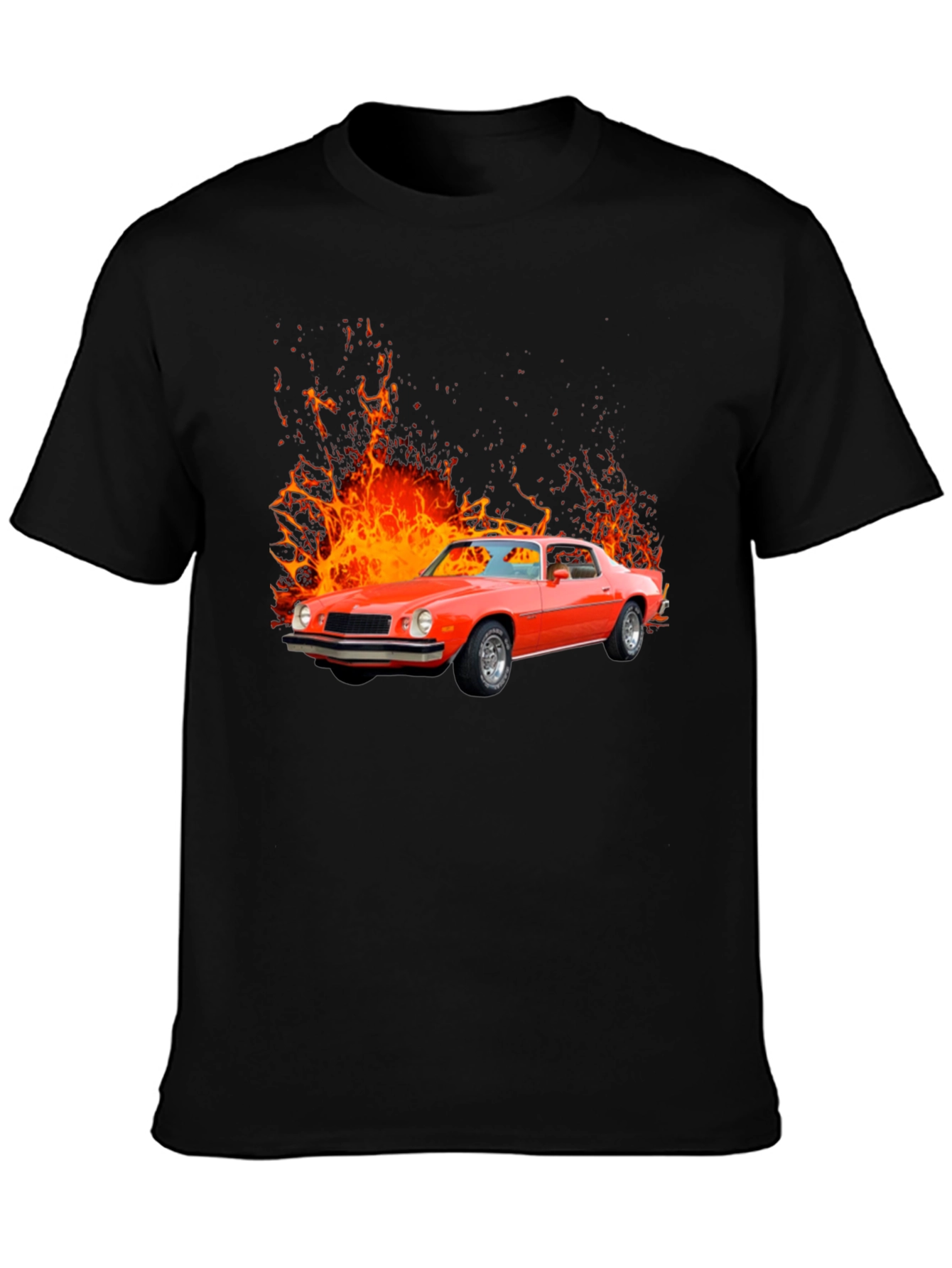 Fiery Red Classic Car Graphic Tee
