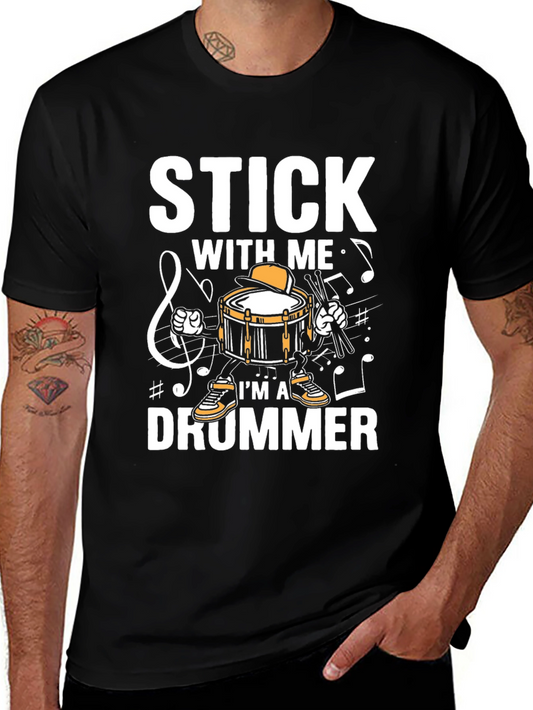 Stick With Me Drummer Graphic Tee