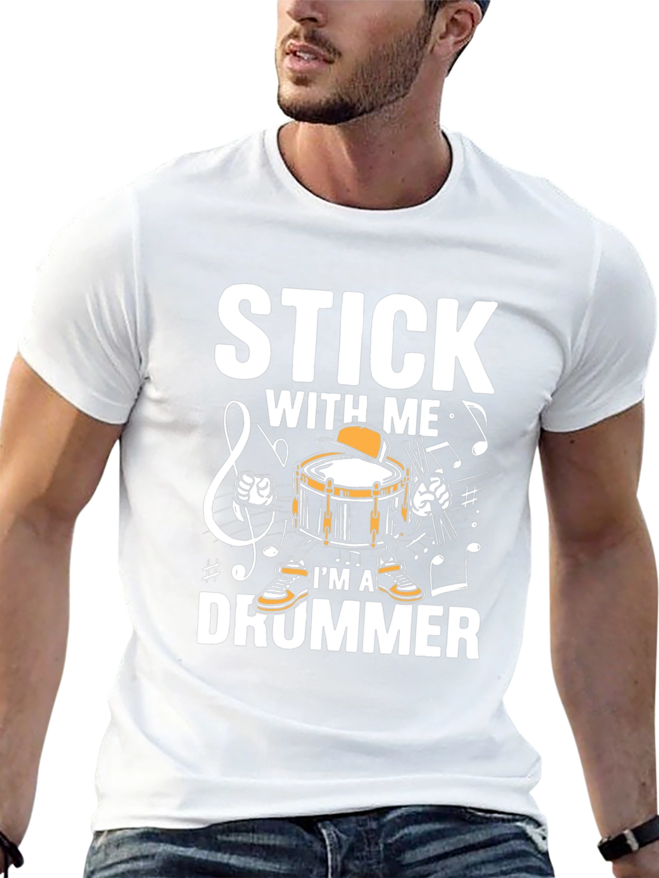 Stick With Me Drummer Graphic Tee