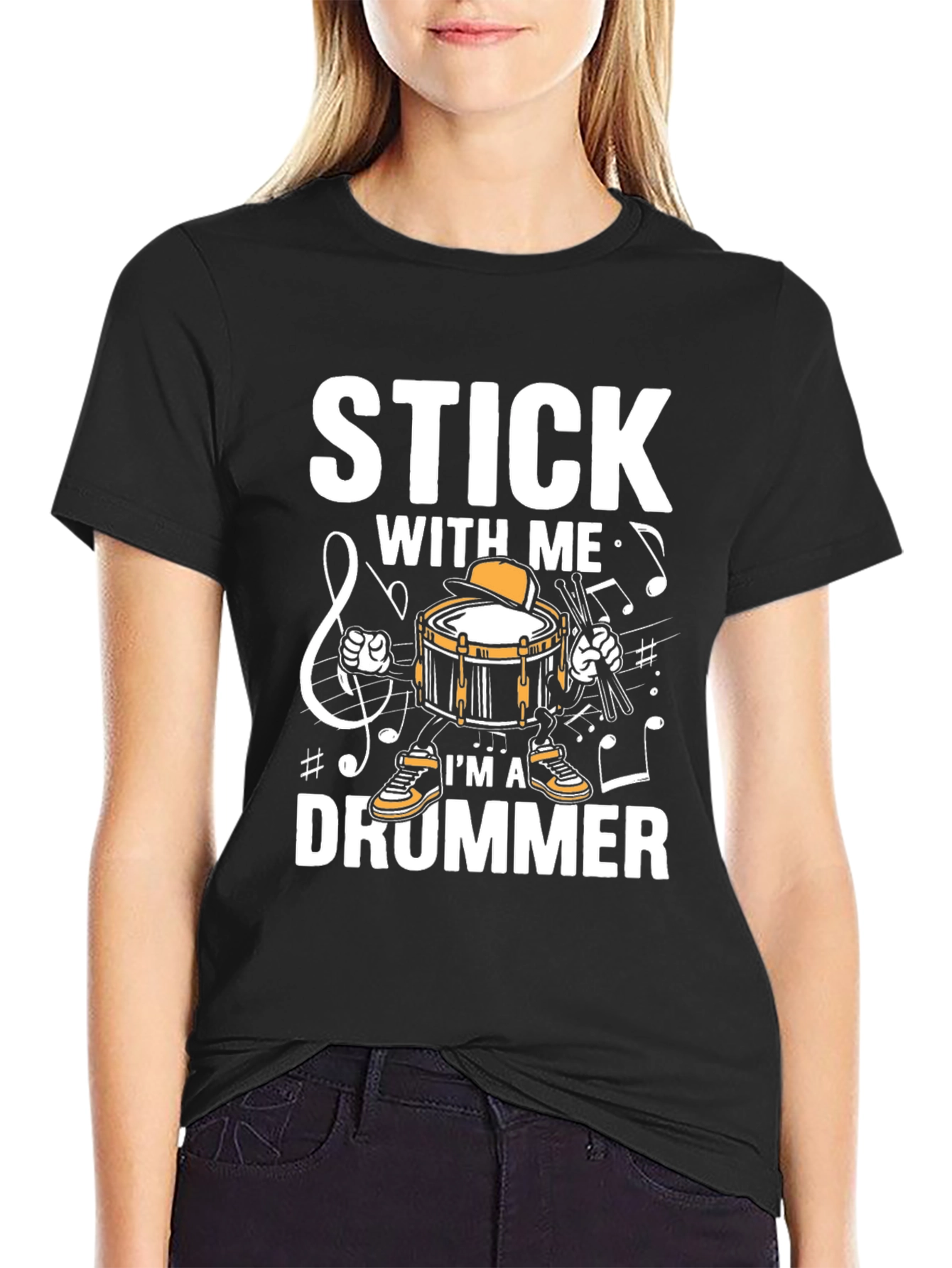 Stick With Me Drummer Graphic Tee