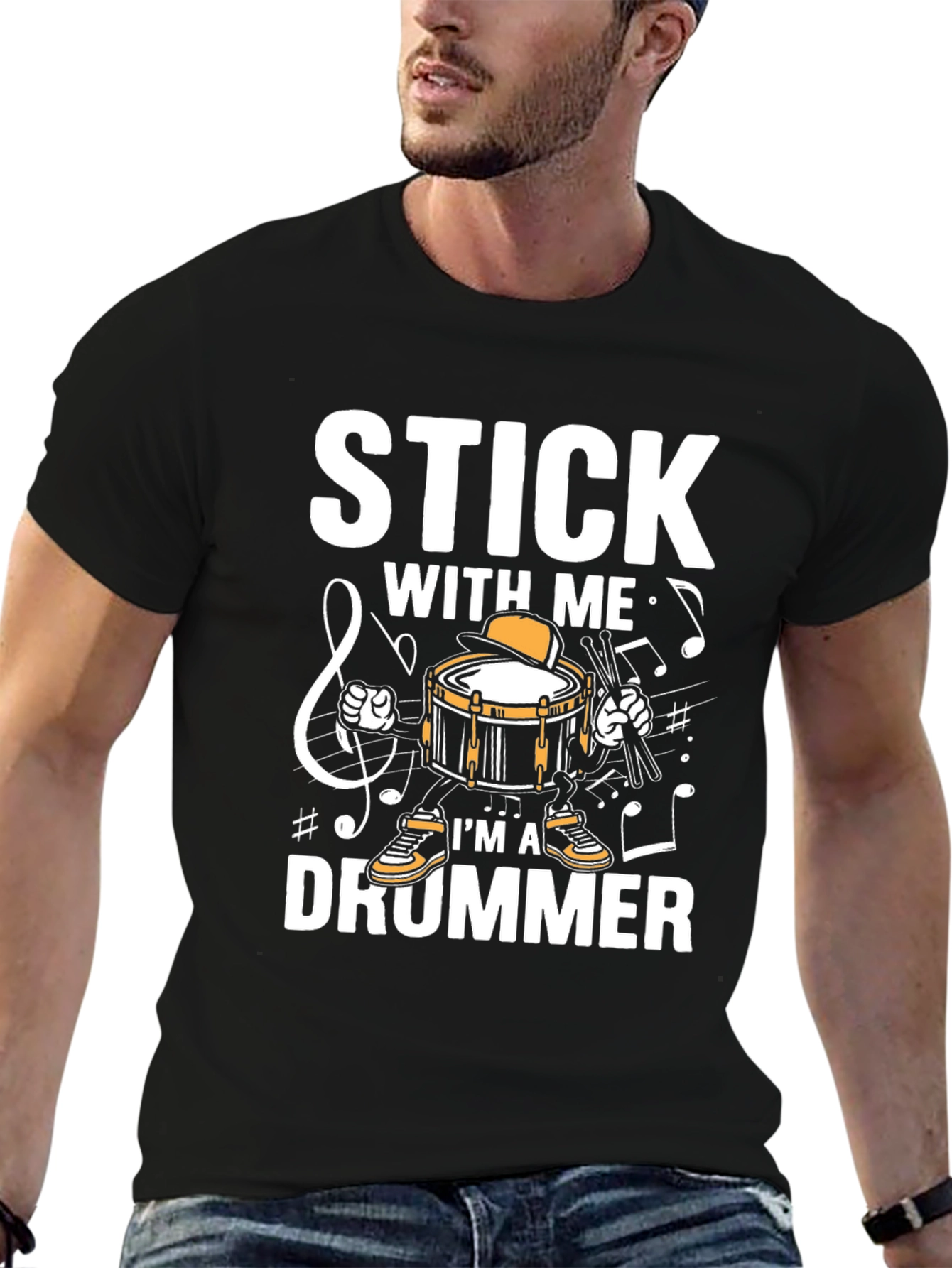 Stick With Me Drummer Graphic Tee