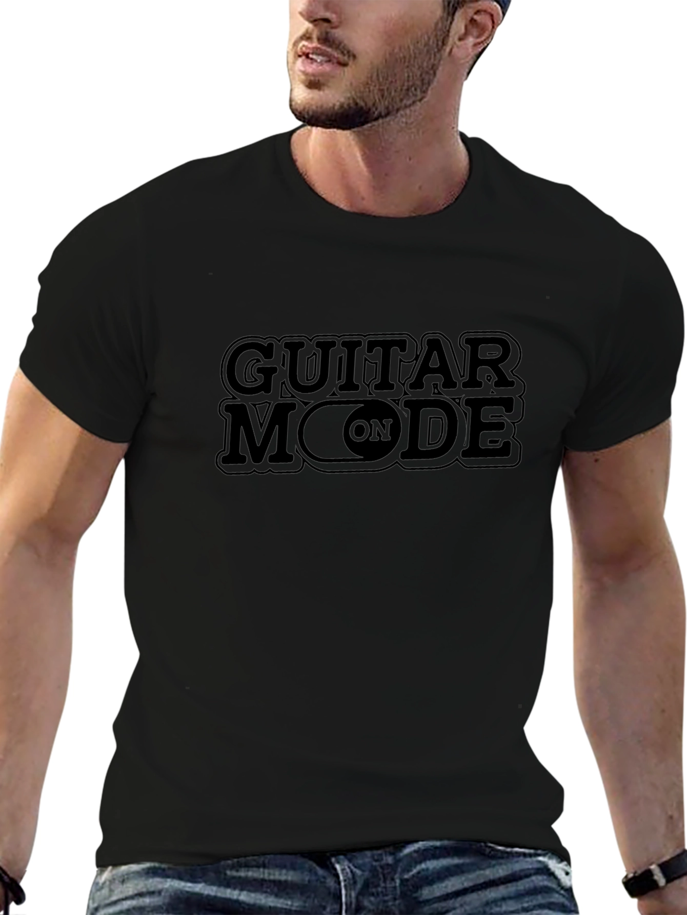 Guitar Mode On T-Shirt - Musician Apparel