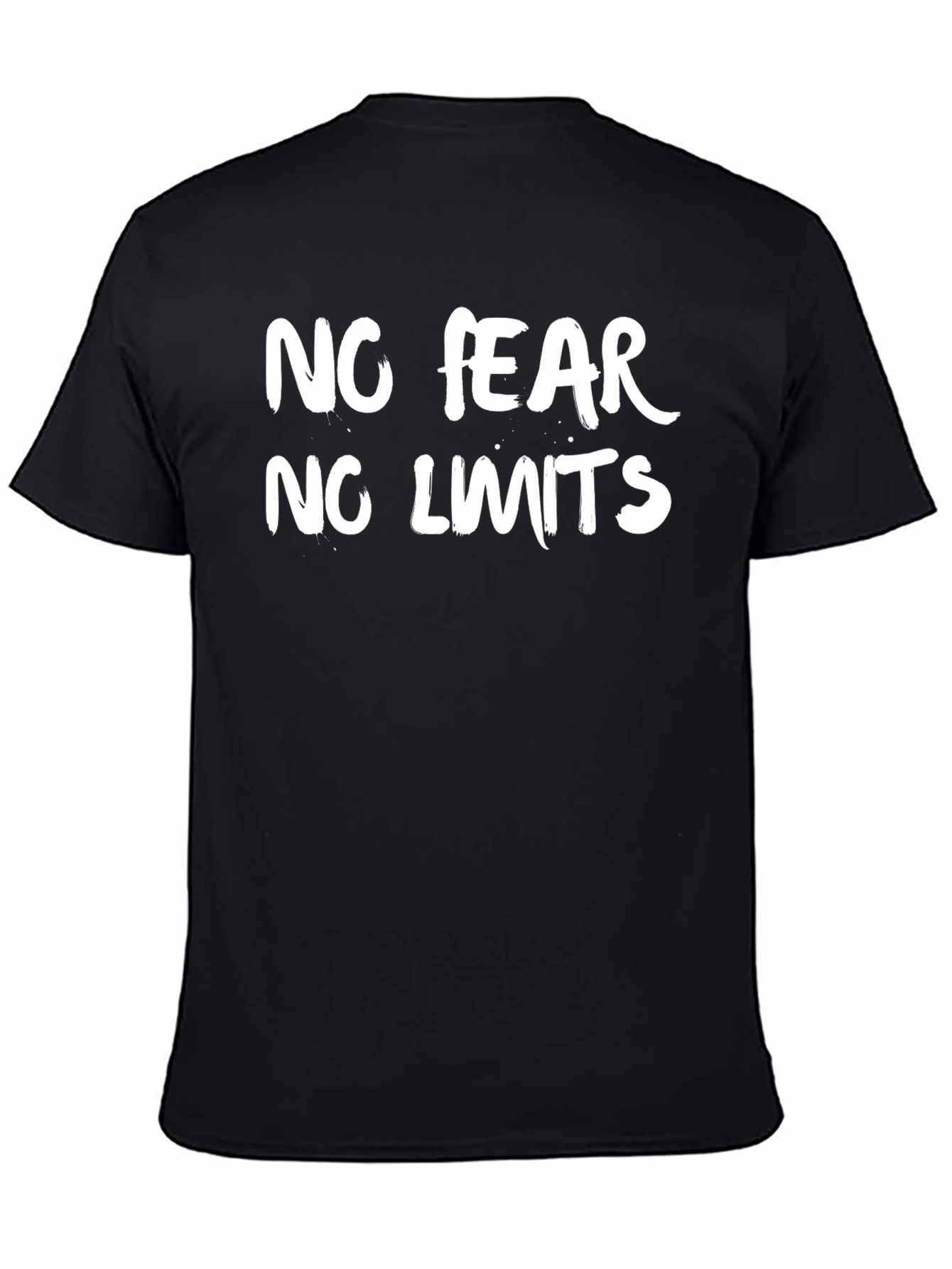 No Fear No Limits Black Graphic Tee