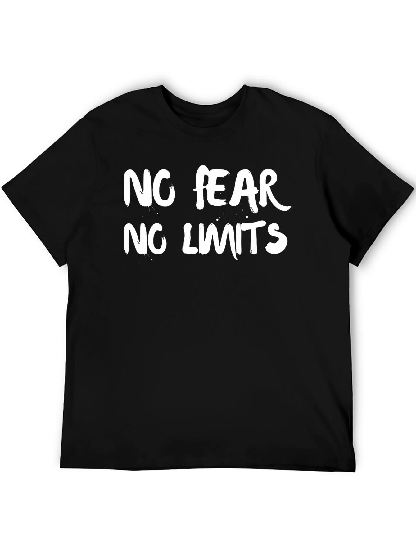 No Fear No Limits Black Graphic Tee
