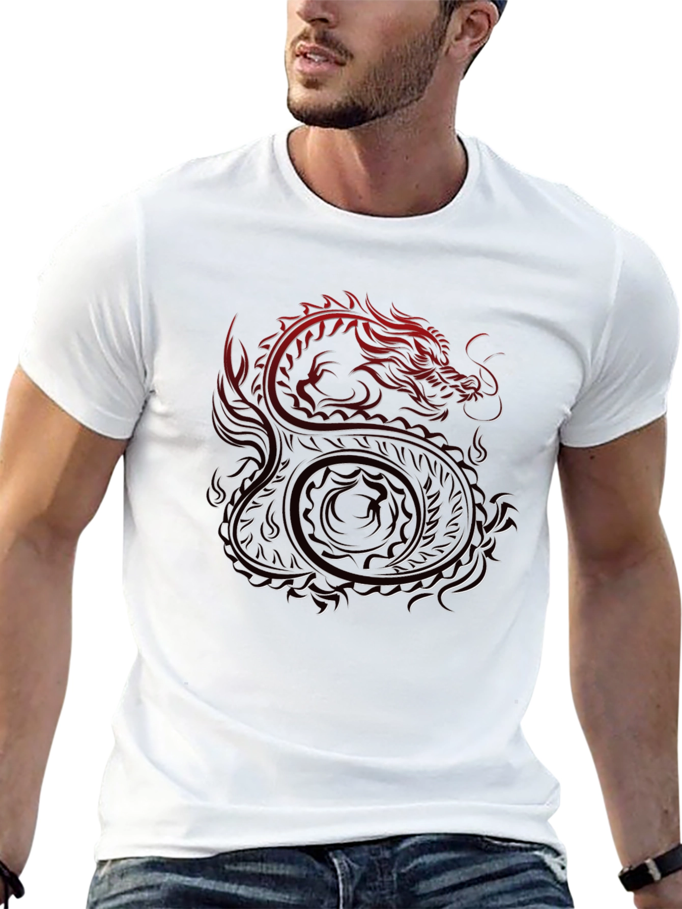 Dragon Yin Yang Graphic Tee