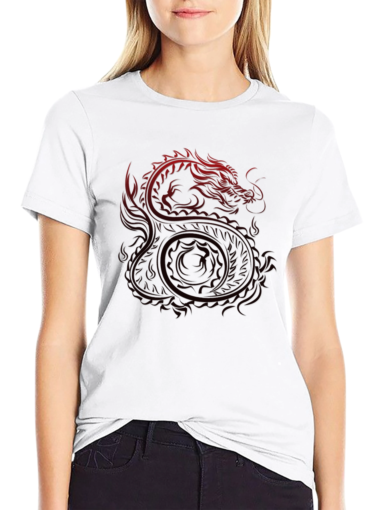 Dragon Yin Yang Graphic Tee