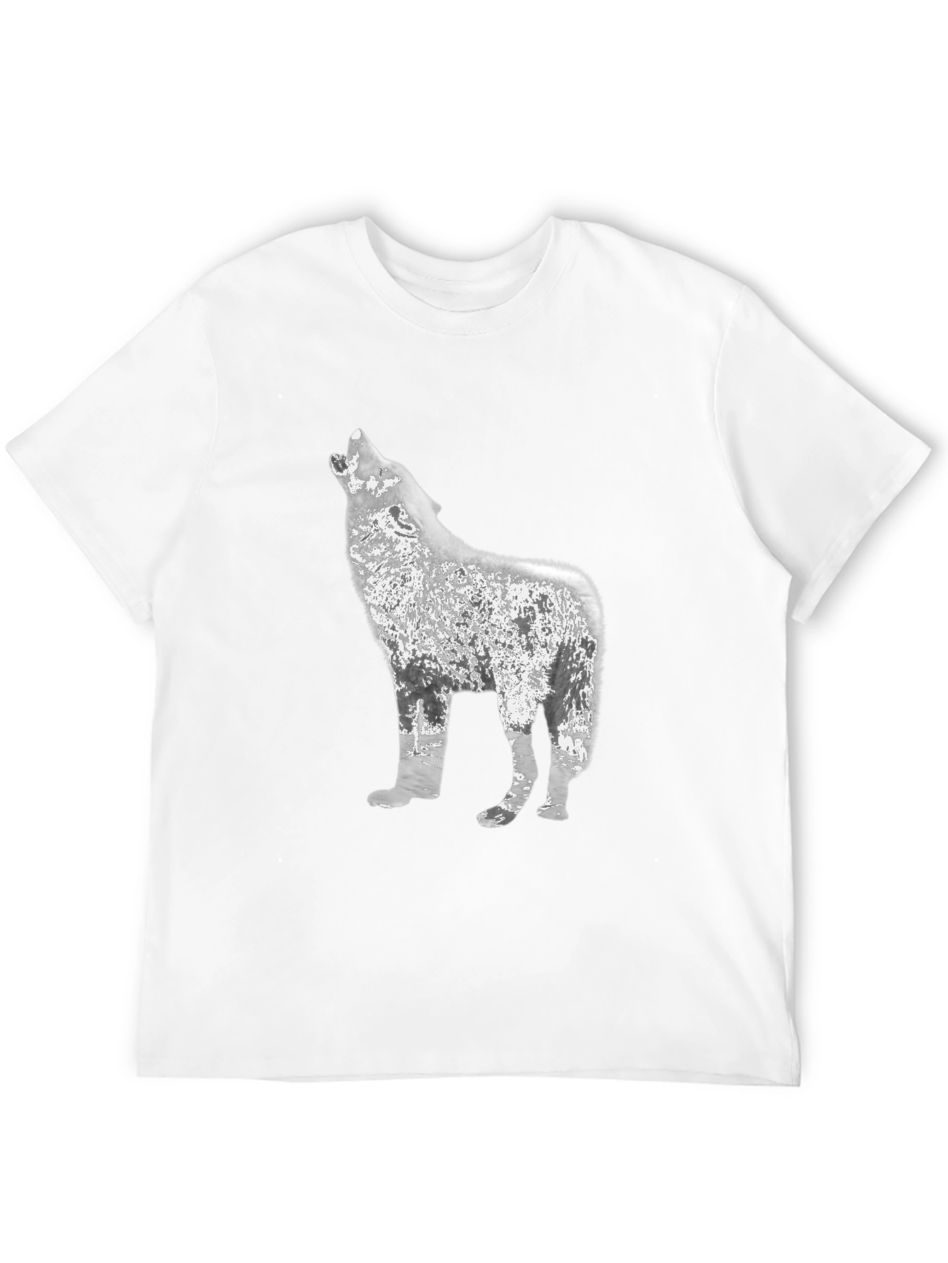 Wolf Howl Graphic Black T-Shirt
