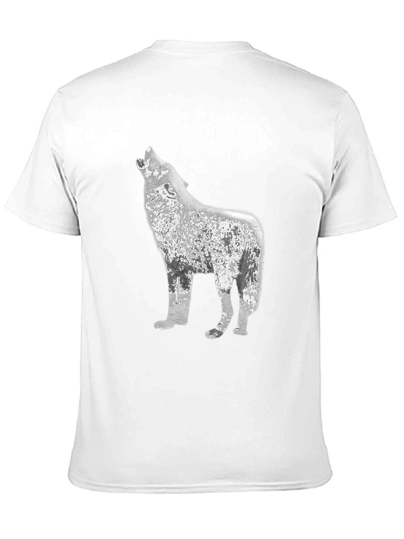 Wolf Howl Graphic Black T-Shirt
