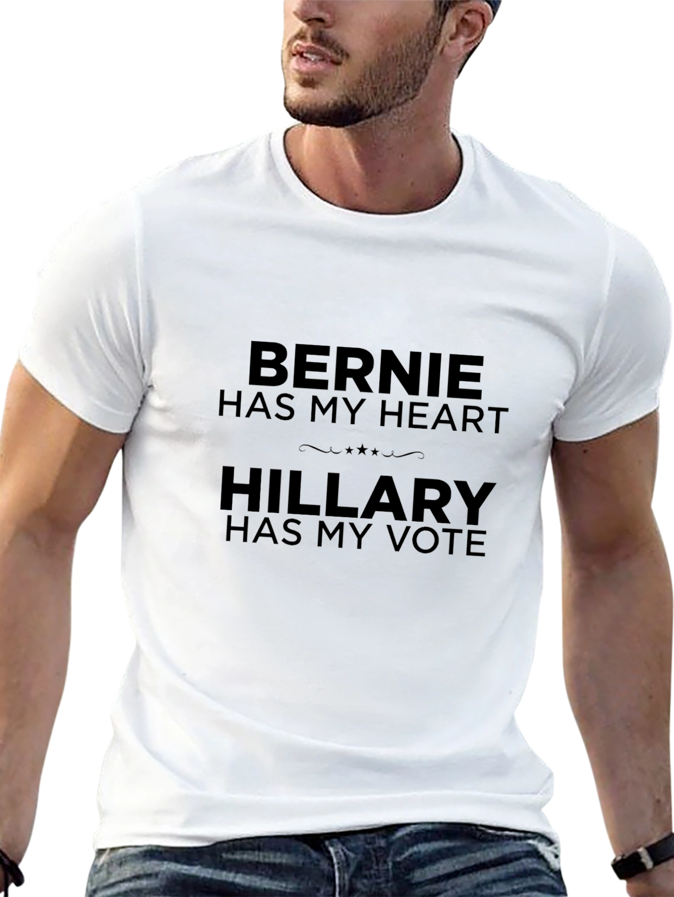 Bernie Has My Heart Hillary Has My Vote T-Shirt