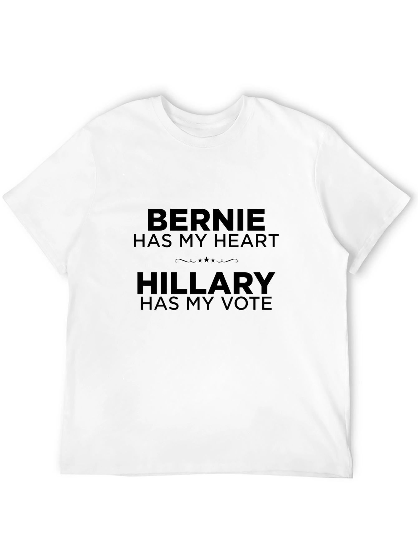 Bernie Has My Heart Hillary Has My Vote T-Shirt