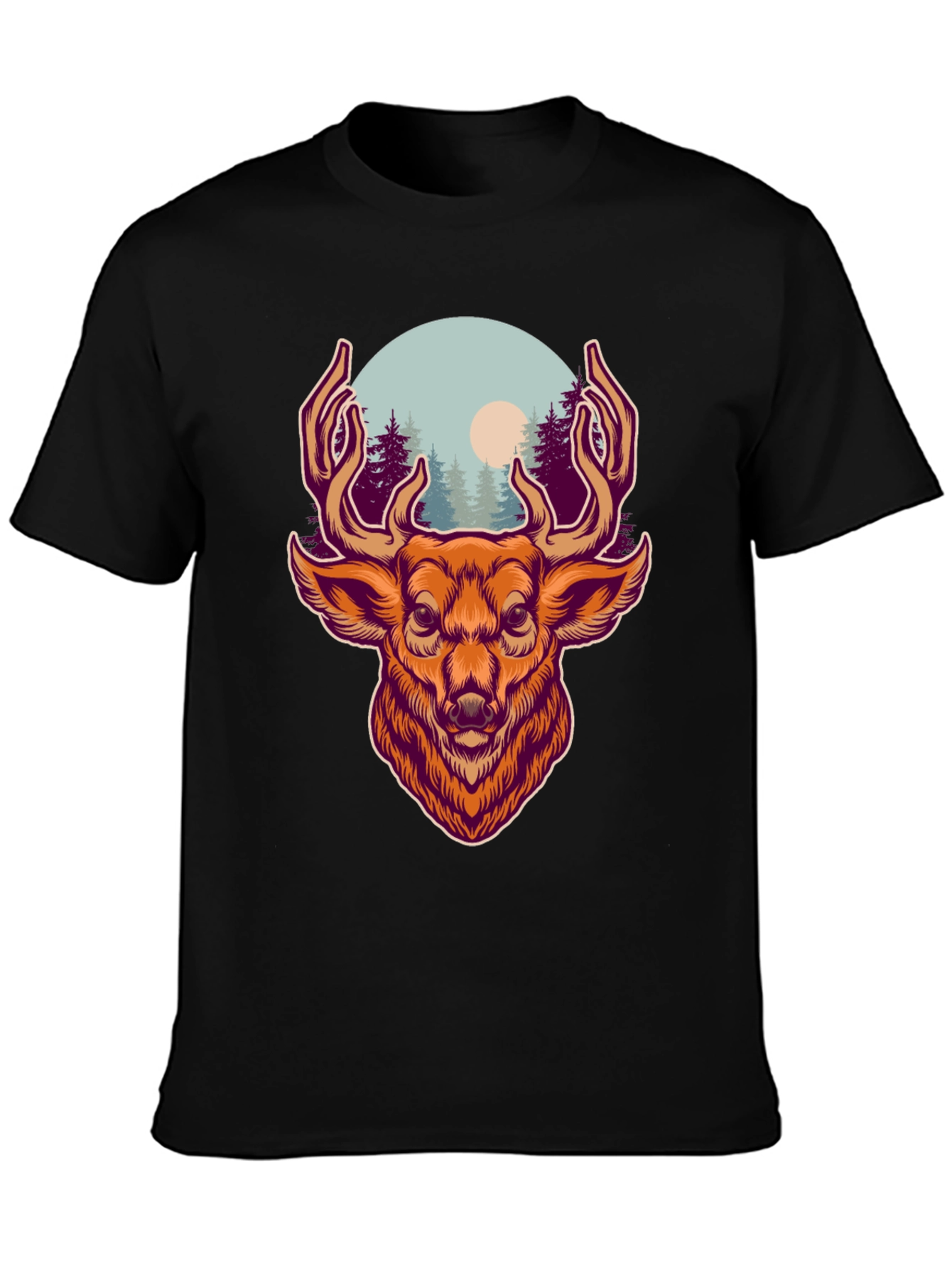 Deer Graphic T-Shirt - Nature Lovers Apparel