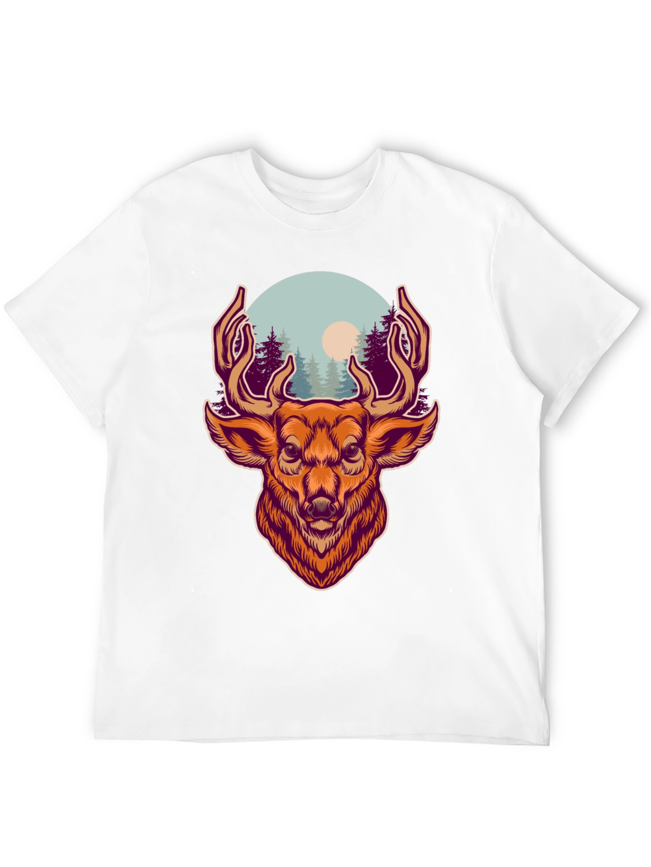 Deer Graphic T-Shirt - Nature Lovers Apparel