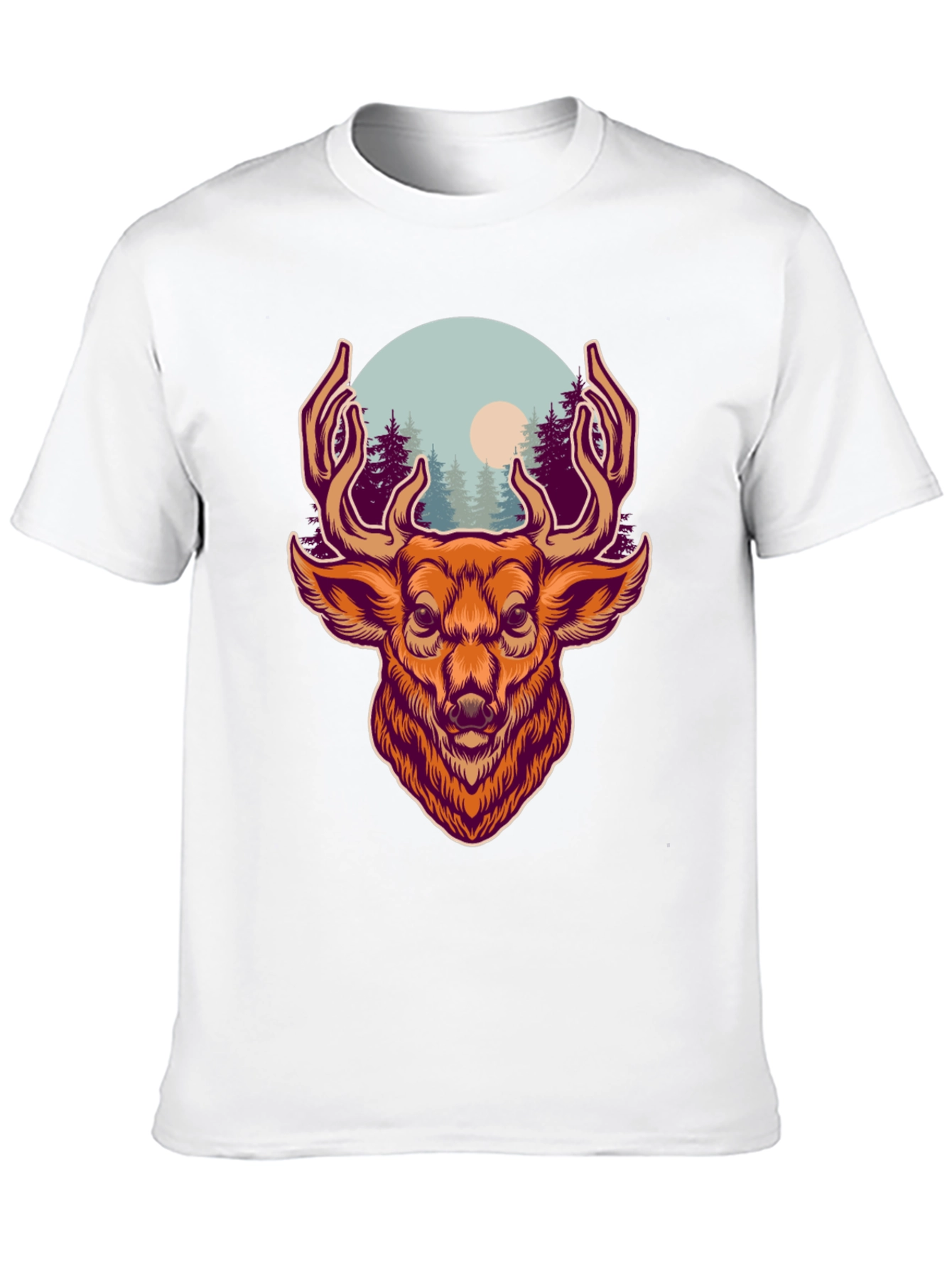 Deer Graphic T-Shirt - Nature Lovers Apparel