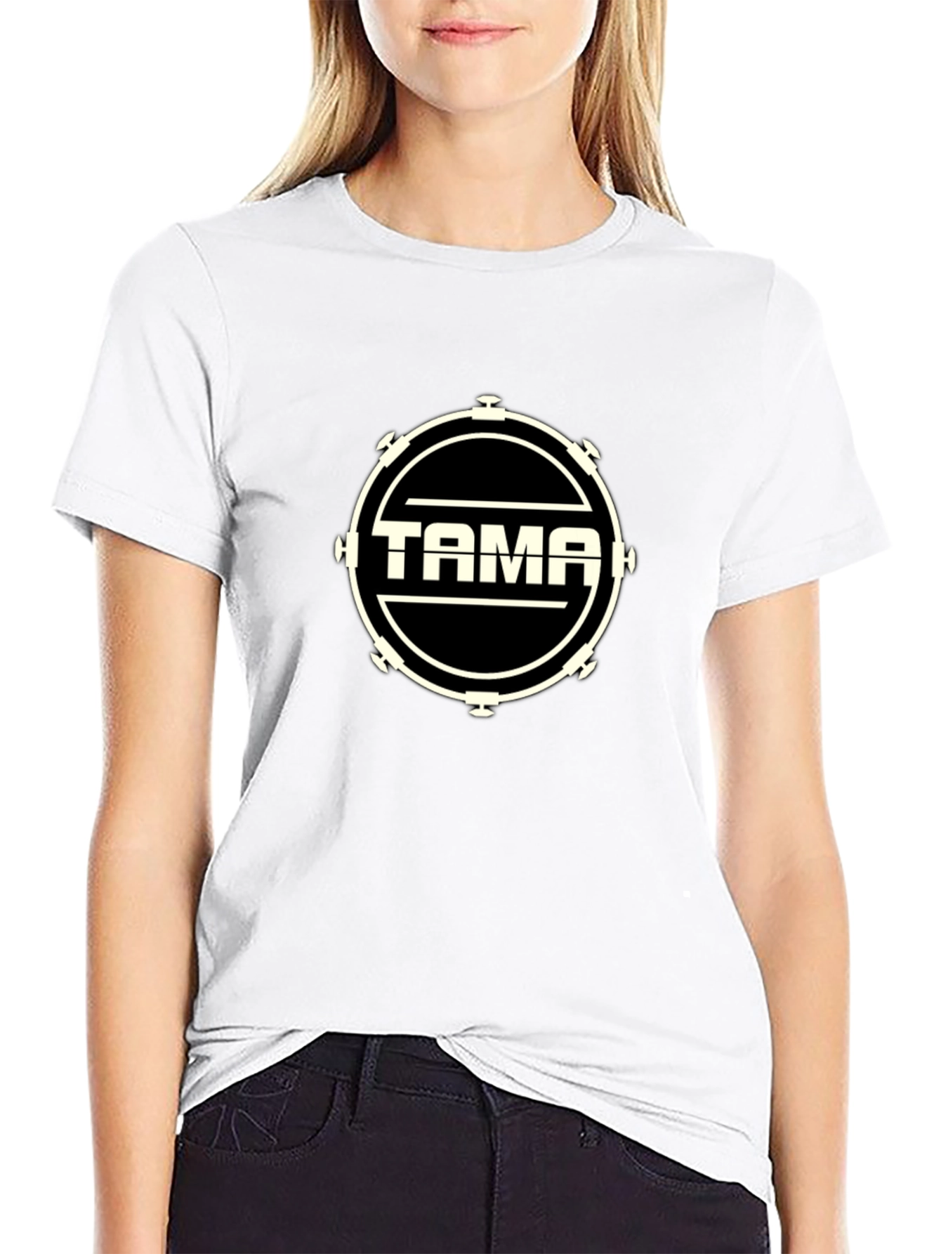 Tama Drums Logo Black T-Shirt
