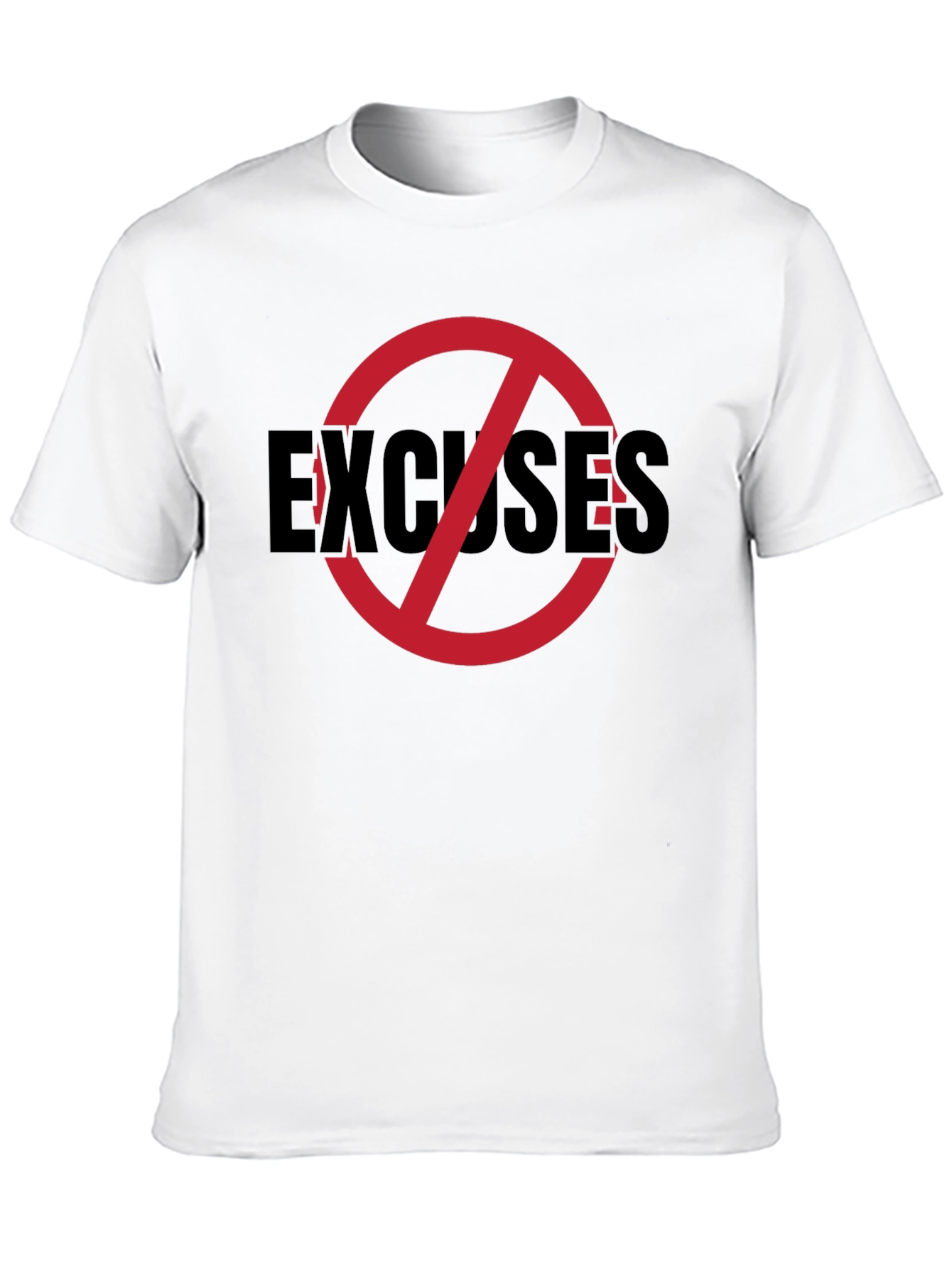 No Excuses Graphic Tee - Mens Black T-Shirt