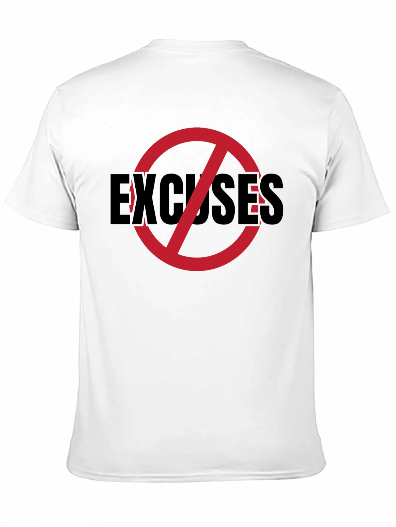 No Excuses Graphic Tee - Mens Black T-Shirt