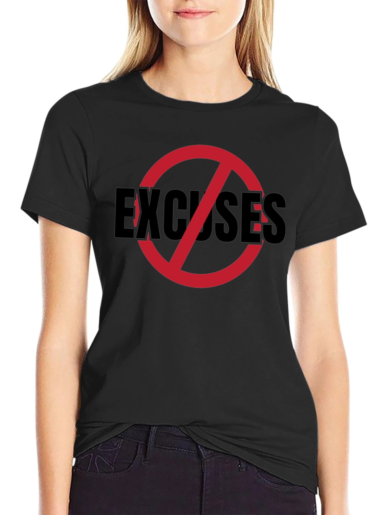 No Excuses Graphic Tee - Mens Black T-Shirt