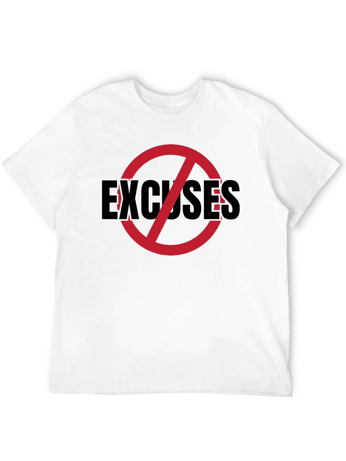 No Excuses Graphic Tee - Mens Black T-Shirt