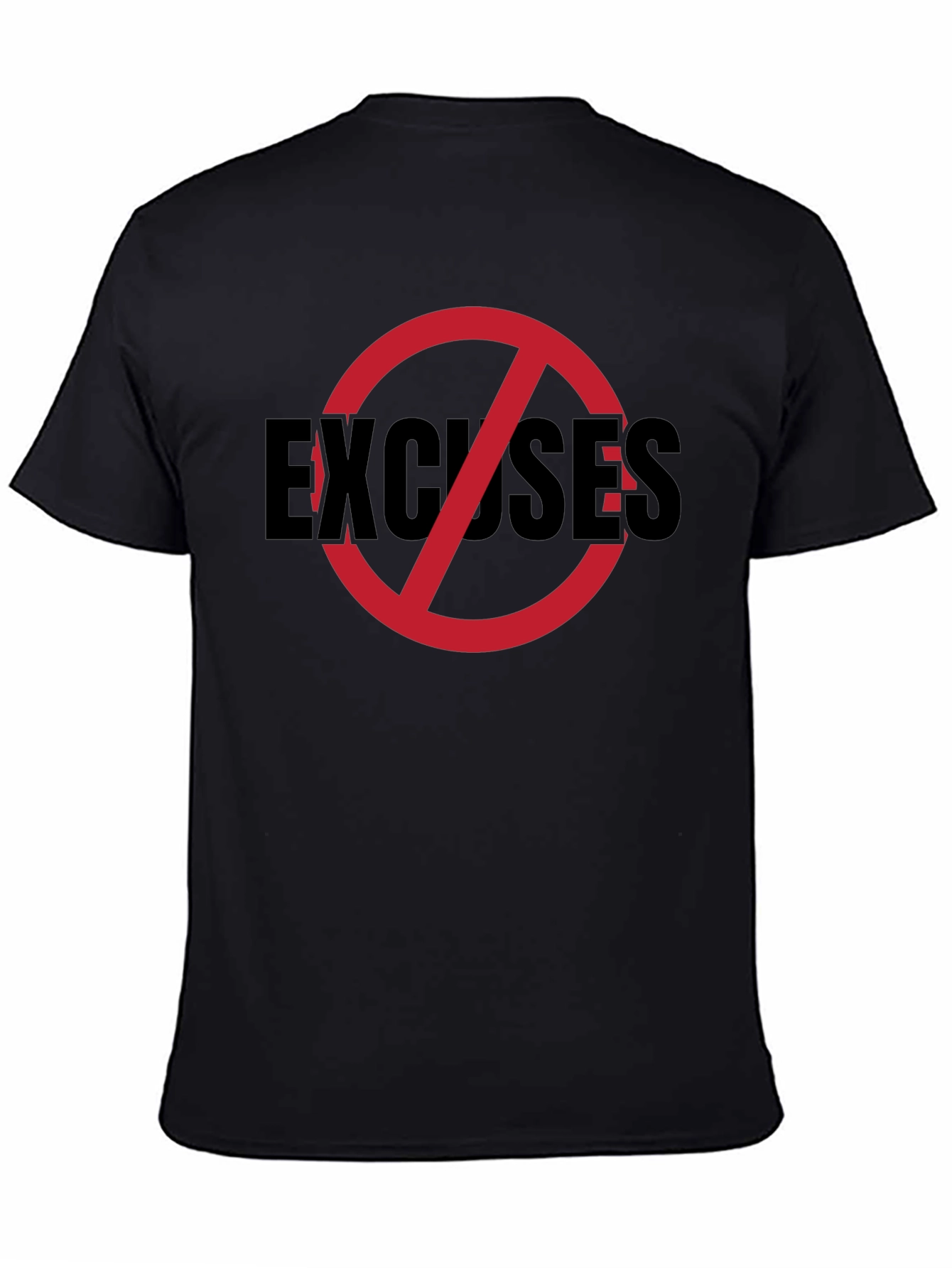 No Excuses Graphic Tee - Mens Black T-Shirt