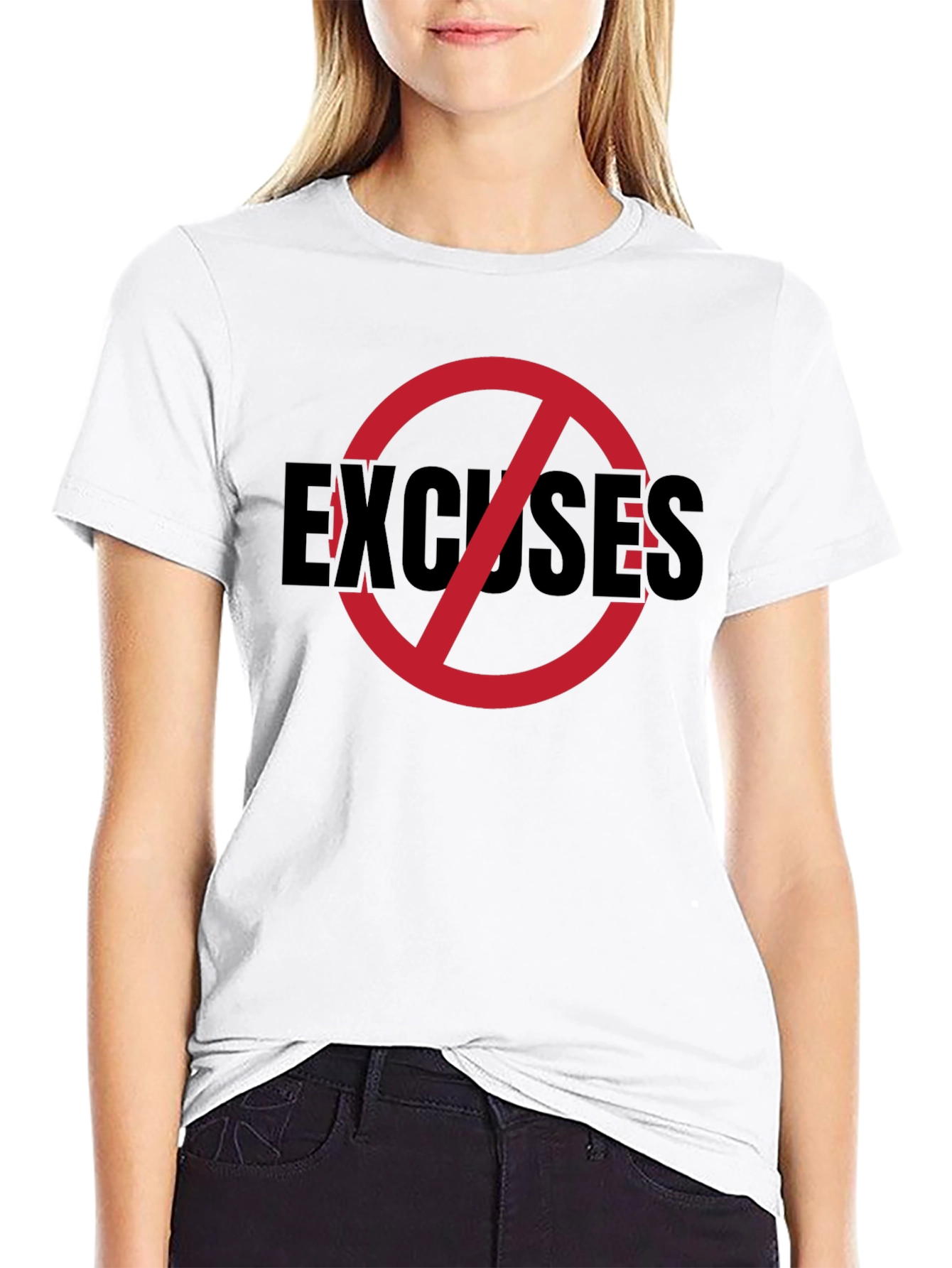 No Excuses Graphic Tee - Mens Black T-Shirt