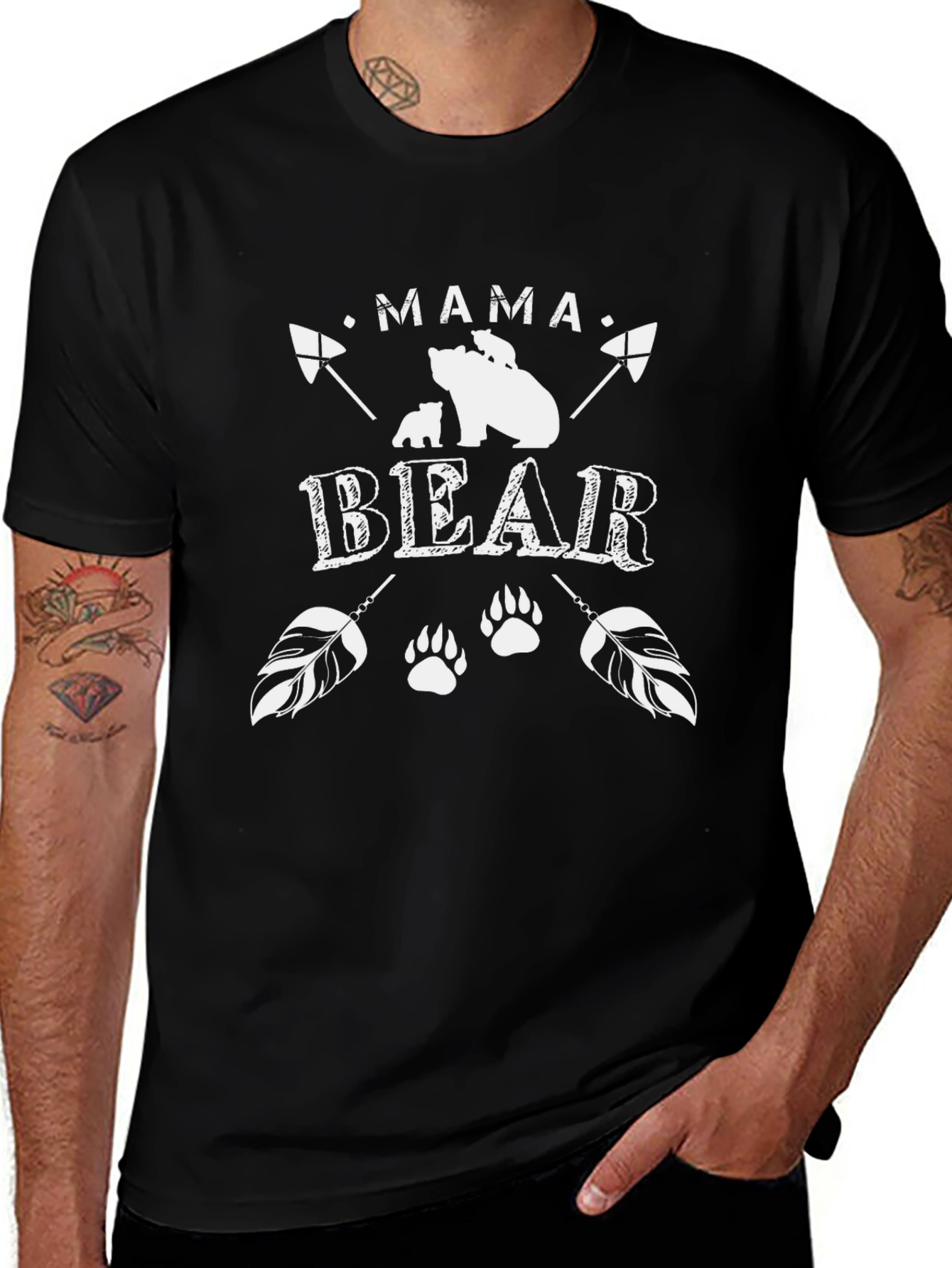 Mama Bear T-Shirt: Cute Graphic Tee for Moms