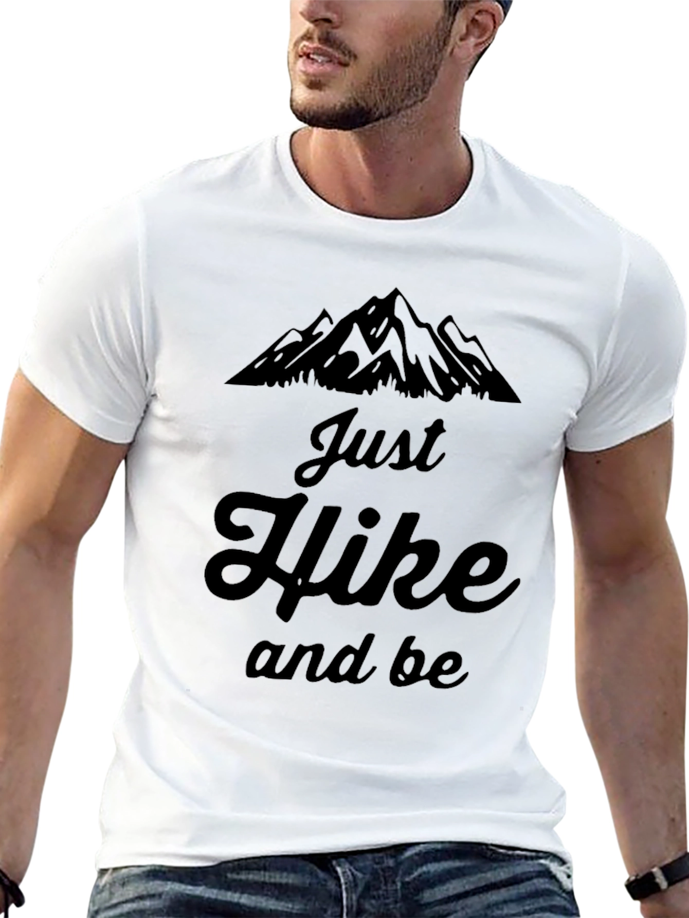 Just Hike and Be Mountain Graphic T-Shirt