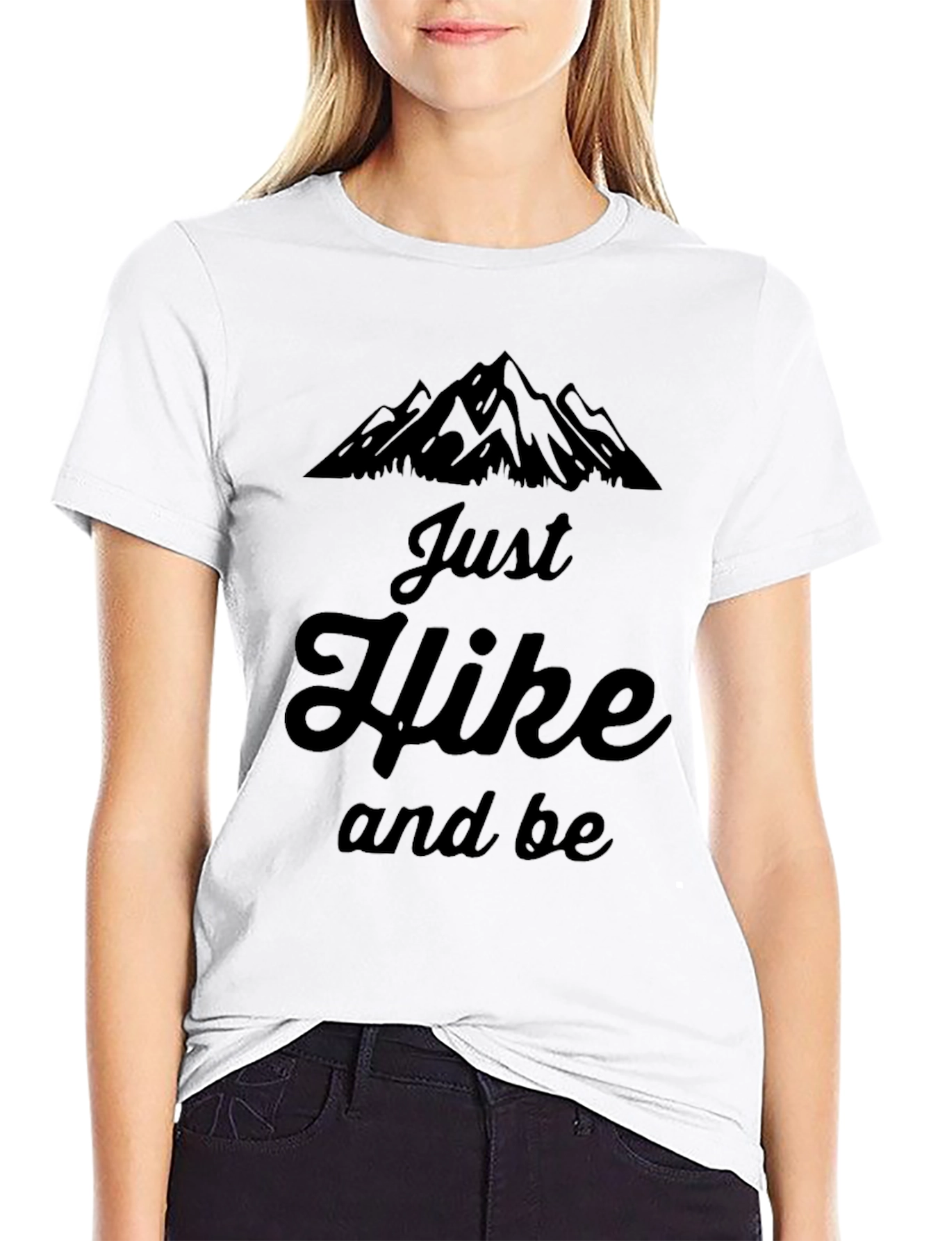 Just Hike and Be Mountain Graphic T-Shirt