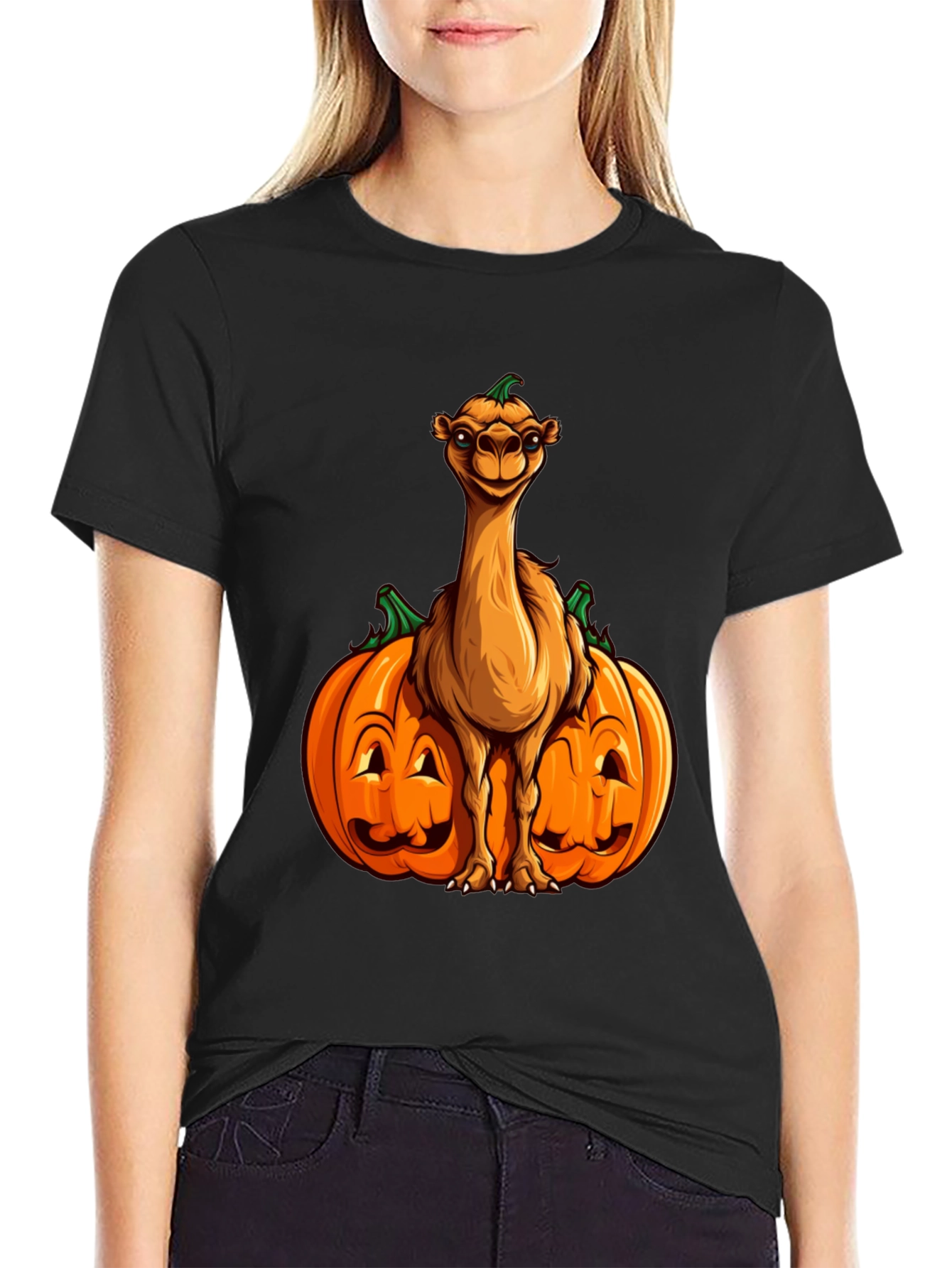 Camel Pumpkin Halloween T-Shirt