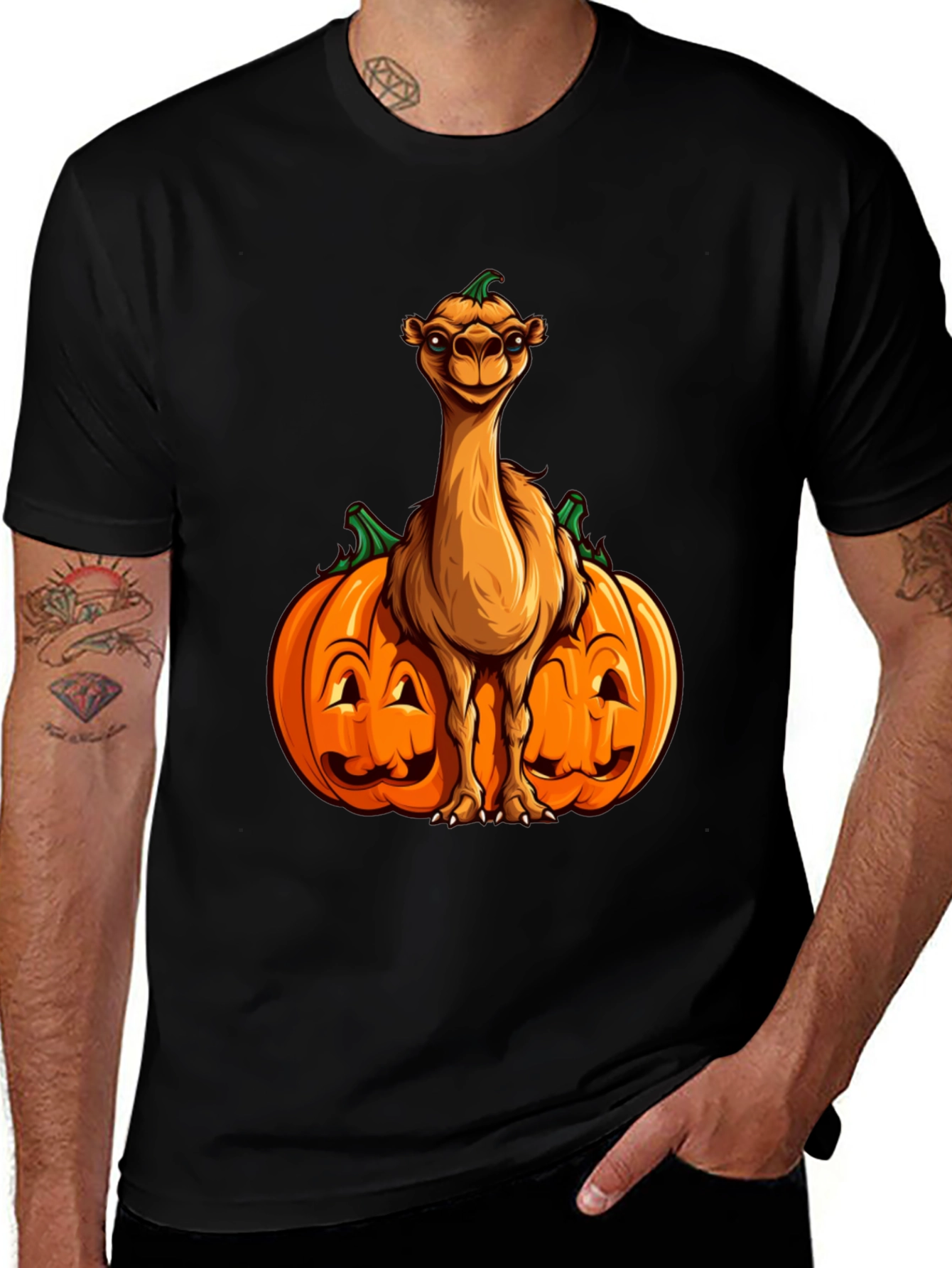 Camel Pumpkin Halloween T-Shirt