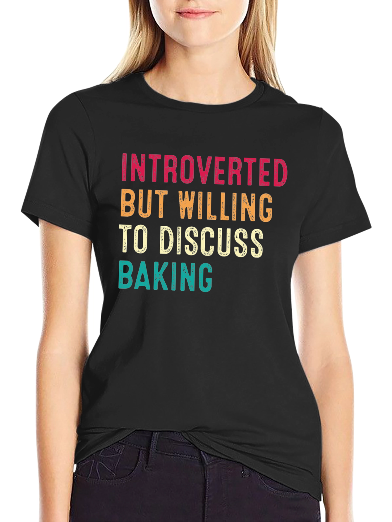Introverted Baking T-Shirt: Funny Baker Tee