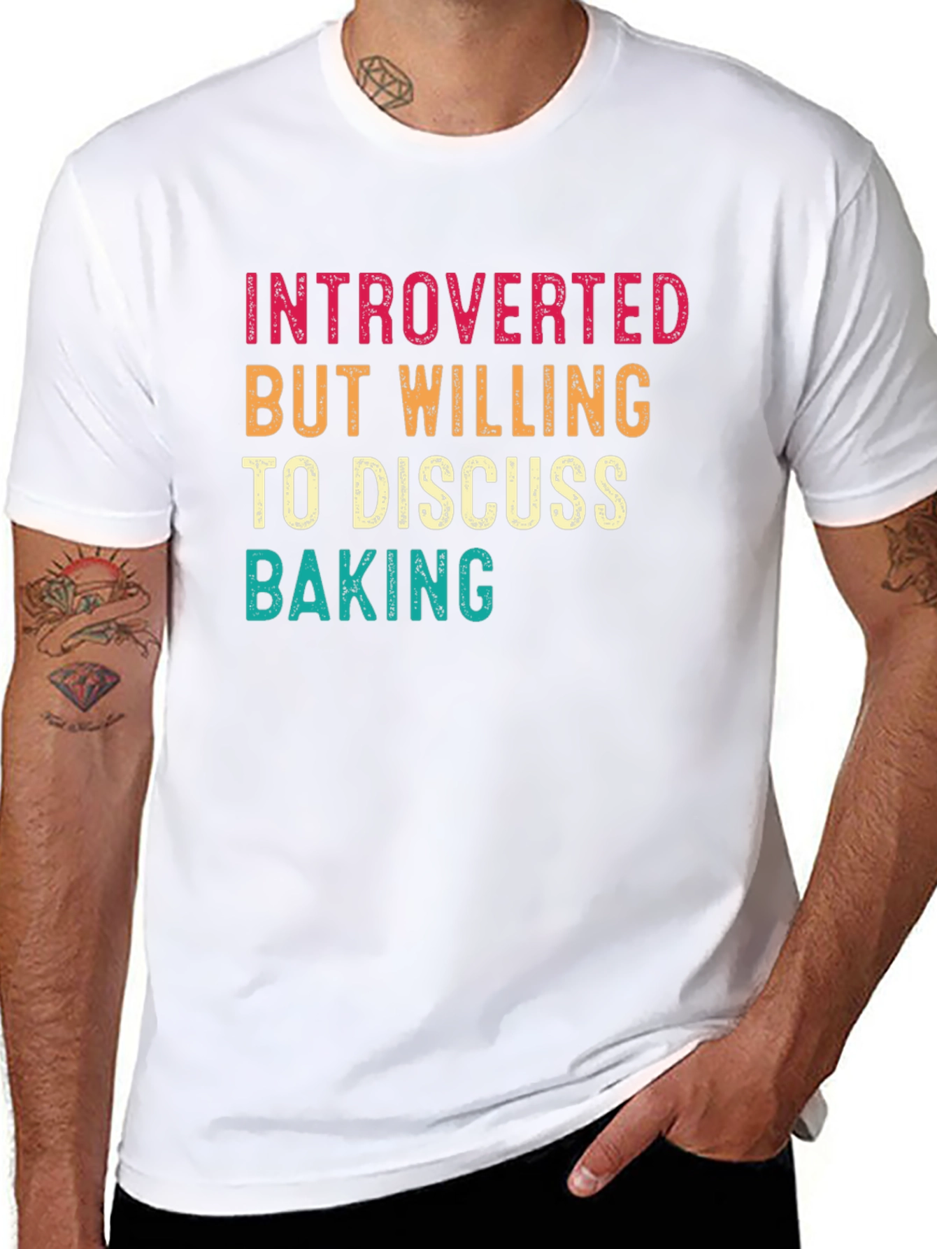 Introverted Baking T-Shirt: Funny Baker Tee