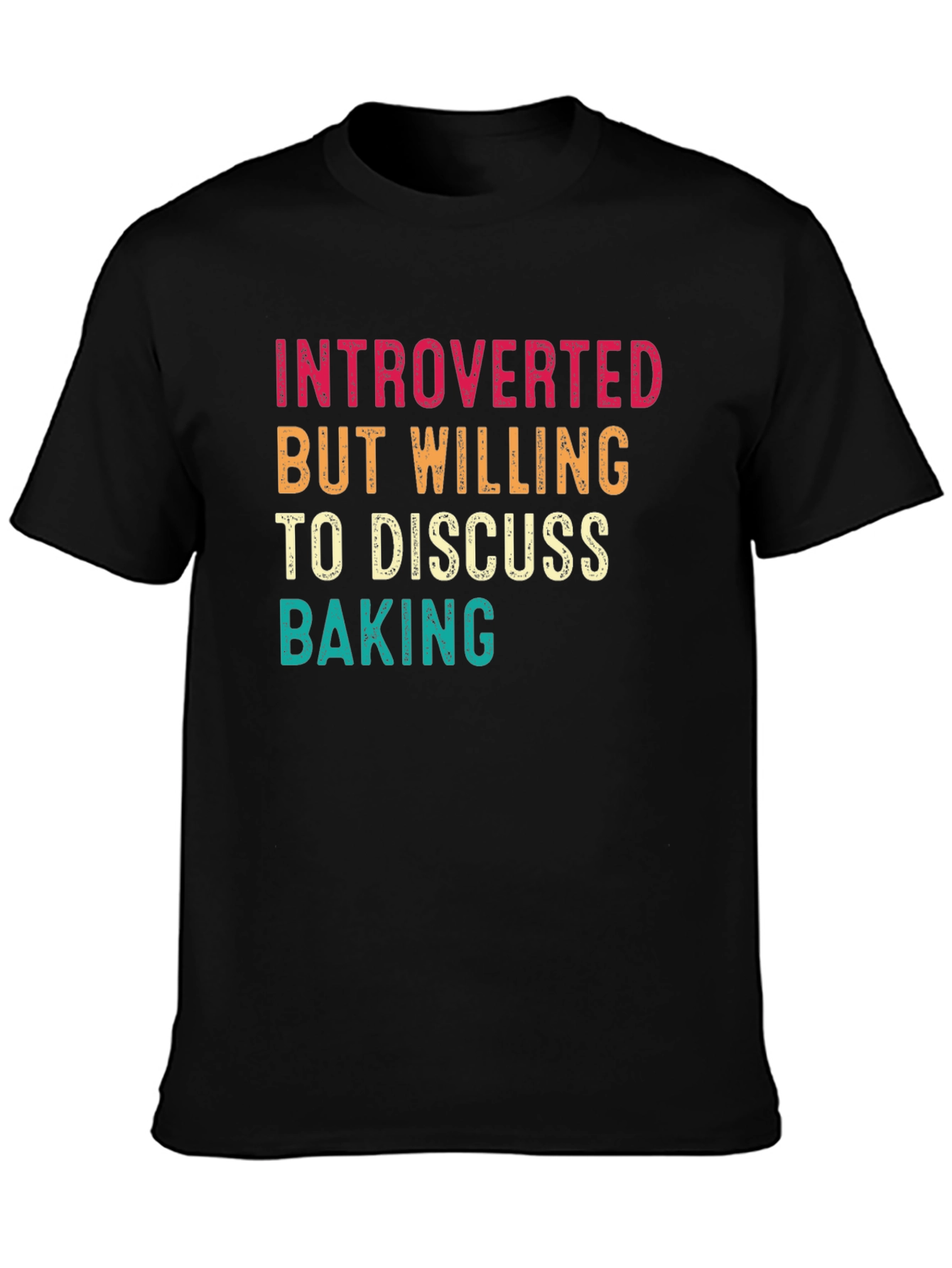 Introverted Baking T-Shirt: Funny Baker Tee